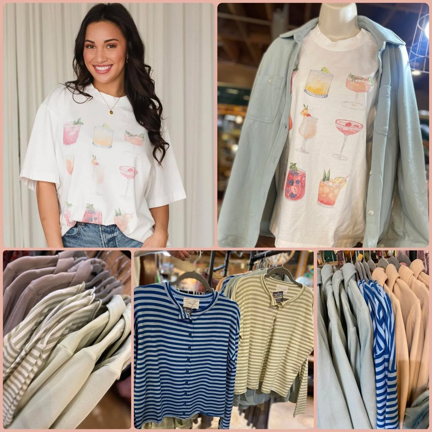 🌸 Pastels, brights, and sun-washed color in soft vintage tones, for road trips, tequila afternoons, and not overthinking it.  Spring styles are everywhere, stop in and add a little refresh🌱

Barn Hours:
Monday - Saturday 10am-5pm 
Wednesday 10am-7p