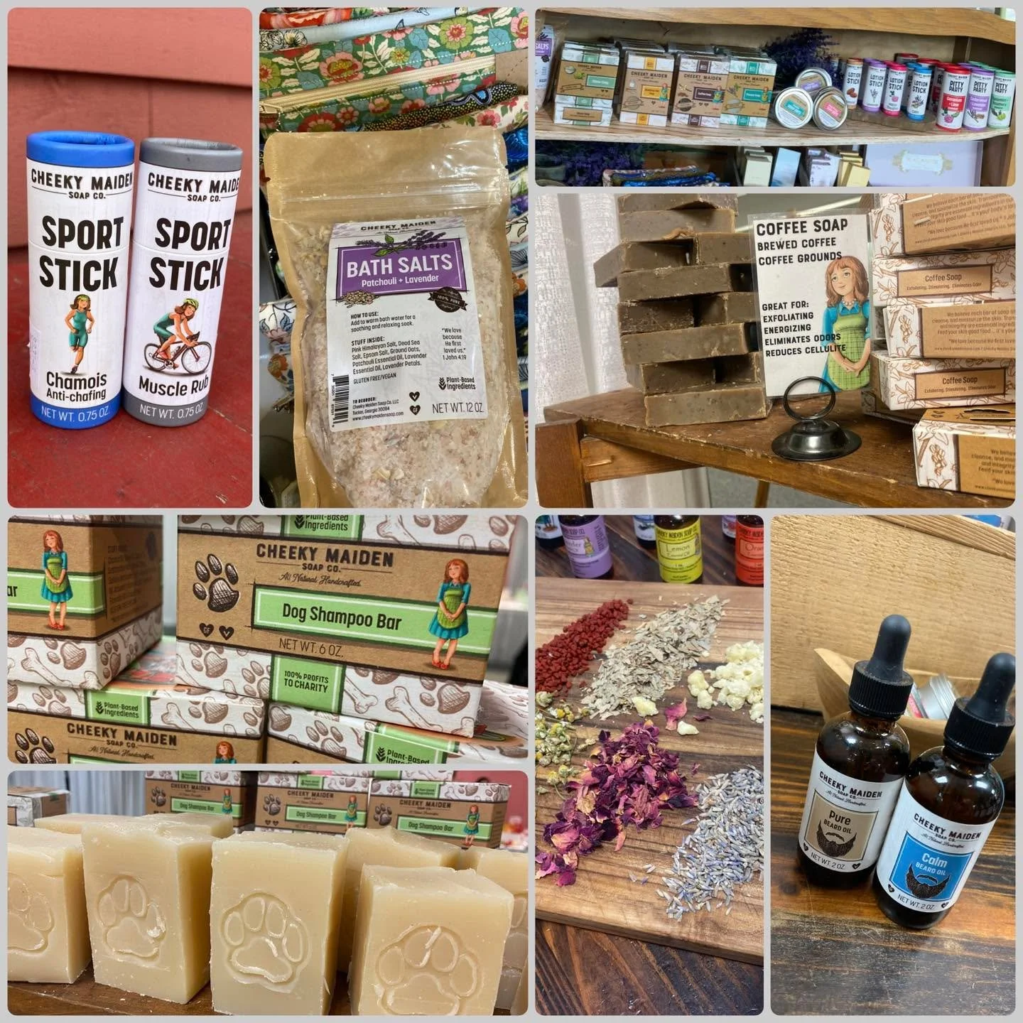 A NEW PRODUCT line is here 🤎 it is natural, earthy, and when we tried it out with thought you&rsquo;d like it too. Stop by the Barn and check it out soon! 

the Cheeky Maiden mission:
&ldquo;To create all-natural, family-safe products that support h