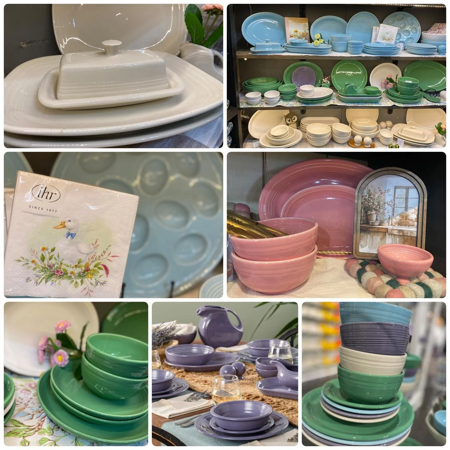 💟 LAVENDER has arrived!! 💟 Fiesta&rsquo;s Color of the Year &amp; 90th Anniversary color is here! 💟 

Who&rsquo;s making room in their cabinet for one more bowl and plate!? 

Barn Hours:
Monday - Saturday 10am-5pm 
Wednesday 10am-7pm 
Sunday 12pm-