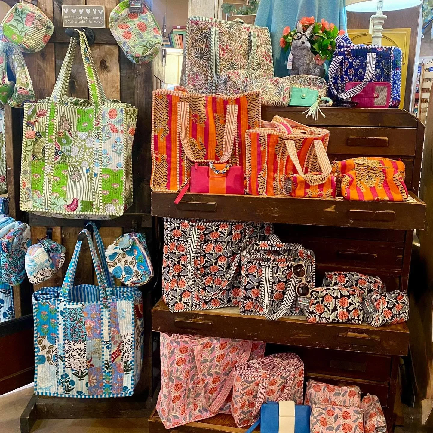 ☀️🛍️😎! Quilted and Cute!!
Check out more styles and sizes in the barn! 

Barn Hours:
Monday - Saturday 10am-5pm 
Wednesday 10am-7pm 
Sunday 12pm-4pm
