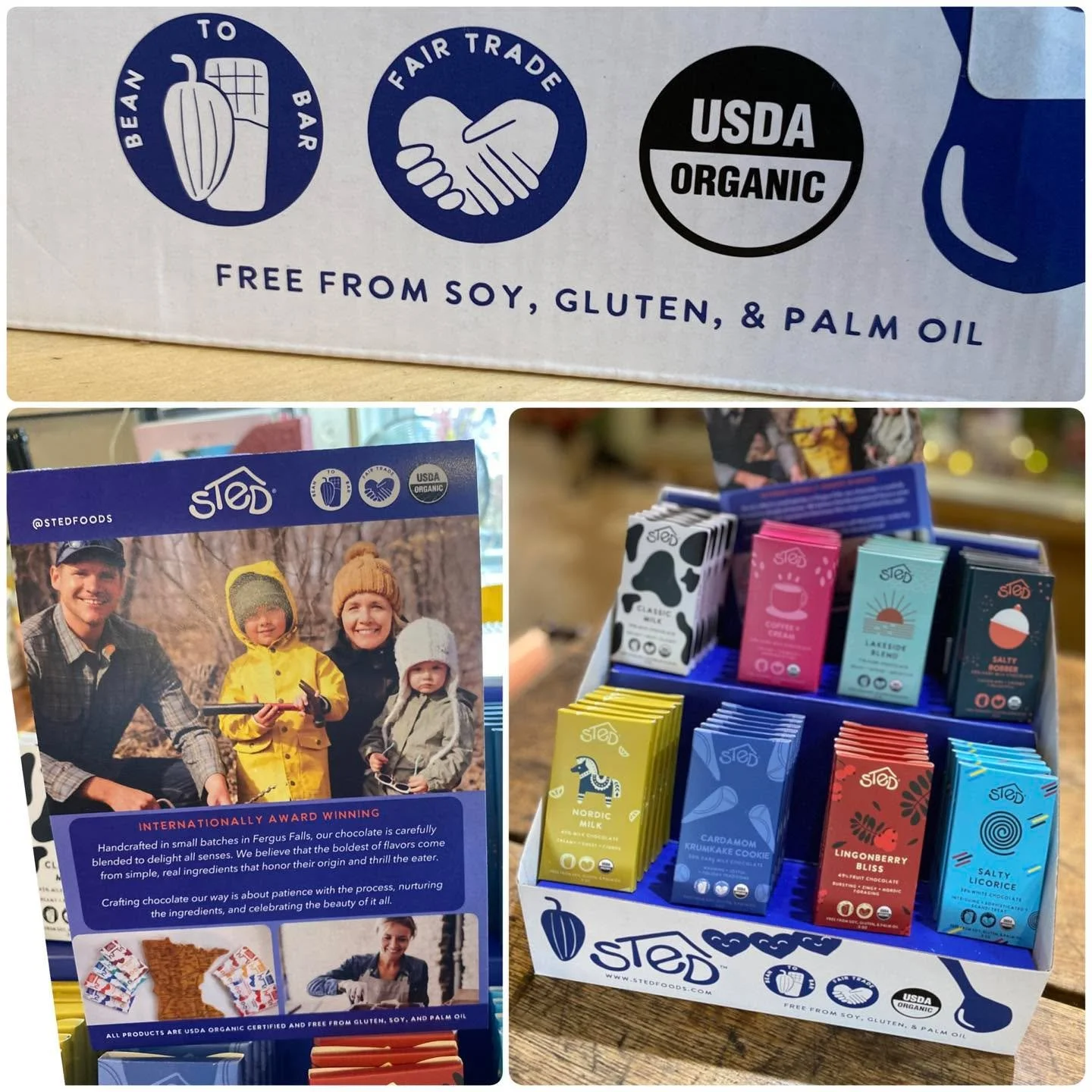 NEW PRODUCT ✨ MINNESOTA MADE ✨ CHOCOLATE 

certified organic, carefully handcrafted, the perfect size &amp; free of soy, gluten, palm oil