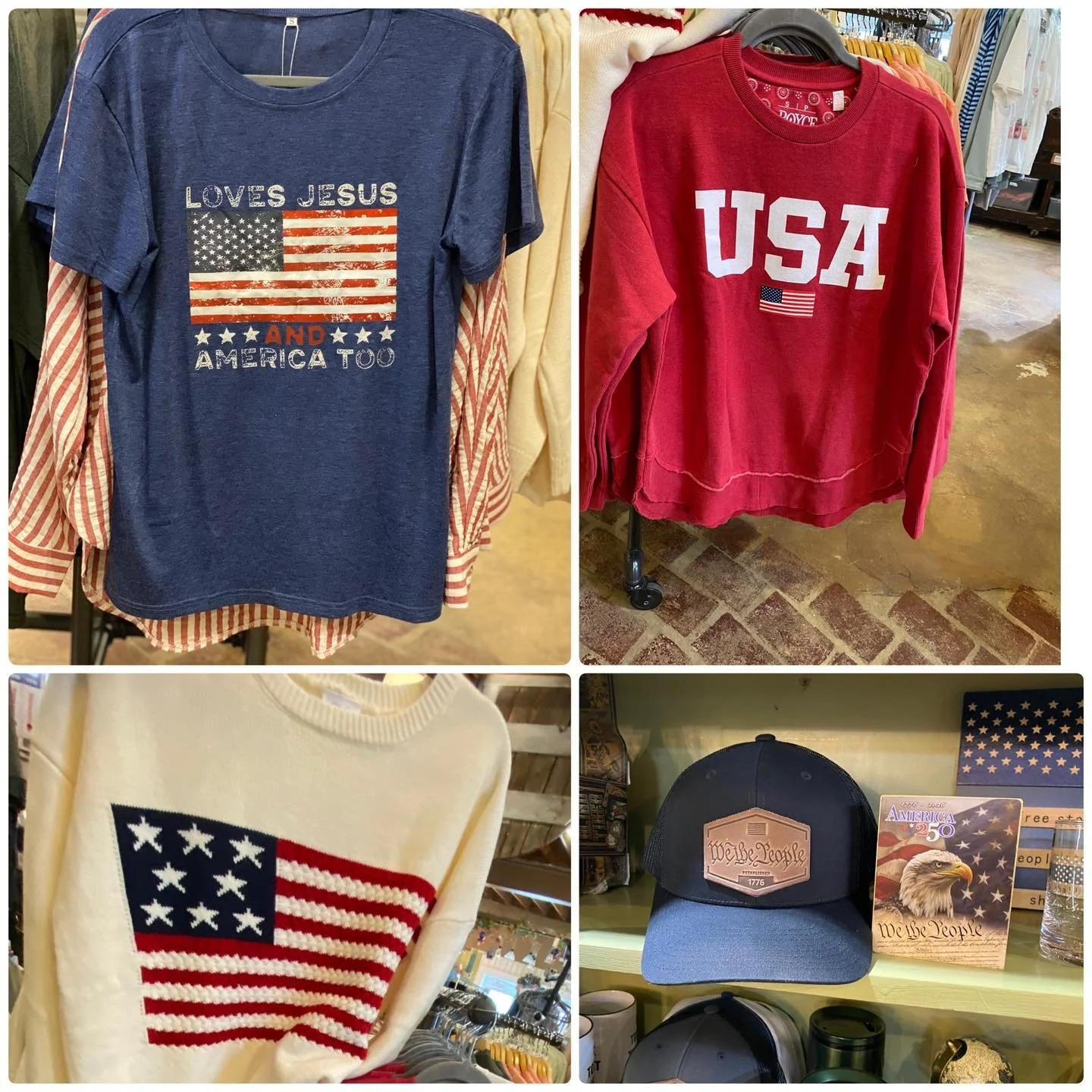 🇺🇸 tis&rsquo; the season and the celebration is big! 250 years of freedom 🇺🇸 

Barn Hours:
Monday - Saturday 10am-5pm 
Wednesday 10am-7pm 
Sunday 12pm-4pm