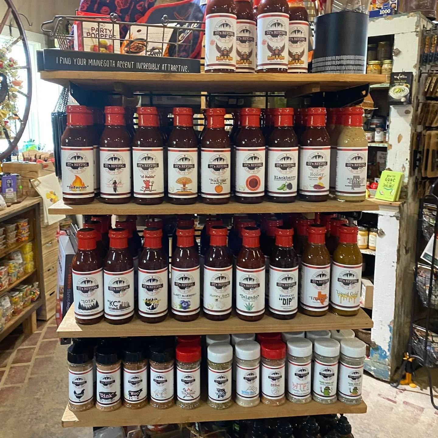 ROUND BARN RESTOCK!  Because it&rsquo;s BBQ Season ☀️🍗. 

Barn Hours:
Monday - Saturday 10am-5pm 
Wednesday 10am-7pm 
Sunday 12pm-4pm