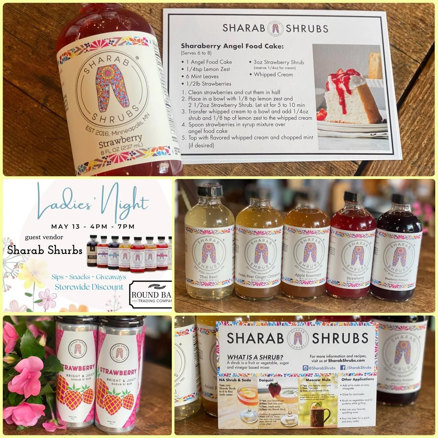 🗓️ Ladies&rsquo; Night is in just 3 quick days! This Wednesday 4pm-7pm we will feature Sharab Shurbs as our guest vendor- come see what you can do with all these flavors- 
Mocktails - Cocktails - Salad Dressing &amp; more! 

Storewide Discounts, and