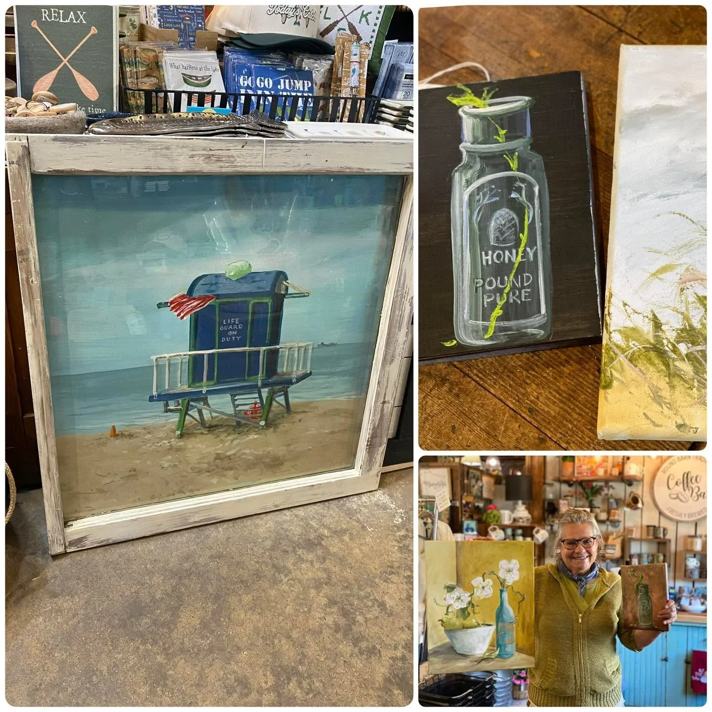 New art from local artisan Patty - handpainted and incredibly beautiful. So beautiful a few didn&rsquo;t even make it onto the walls, they went straight home with customers within minutes of arrival. 

Barn Hours:
Monday - Saturday 10am-5pm 
Wednesda