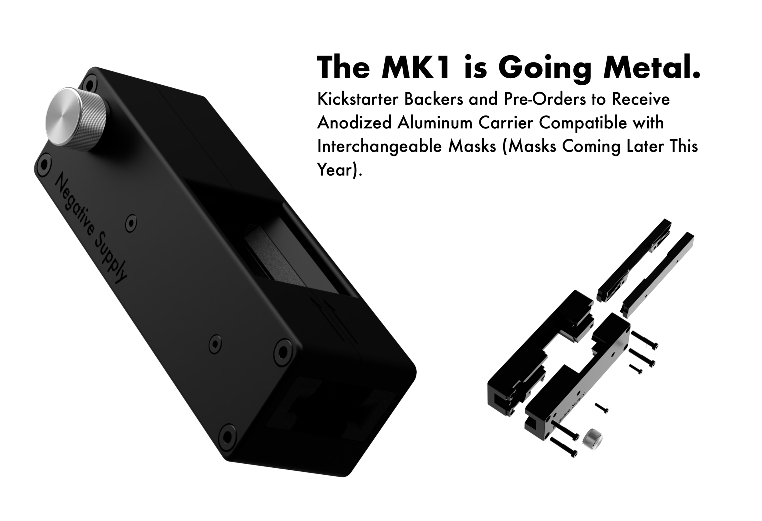 Promotion for Film Carrier MK1 in CNC machined aluminum.