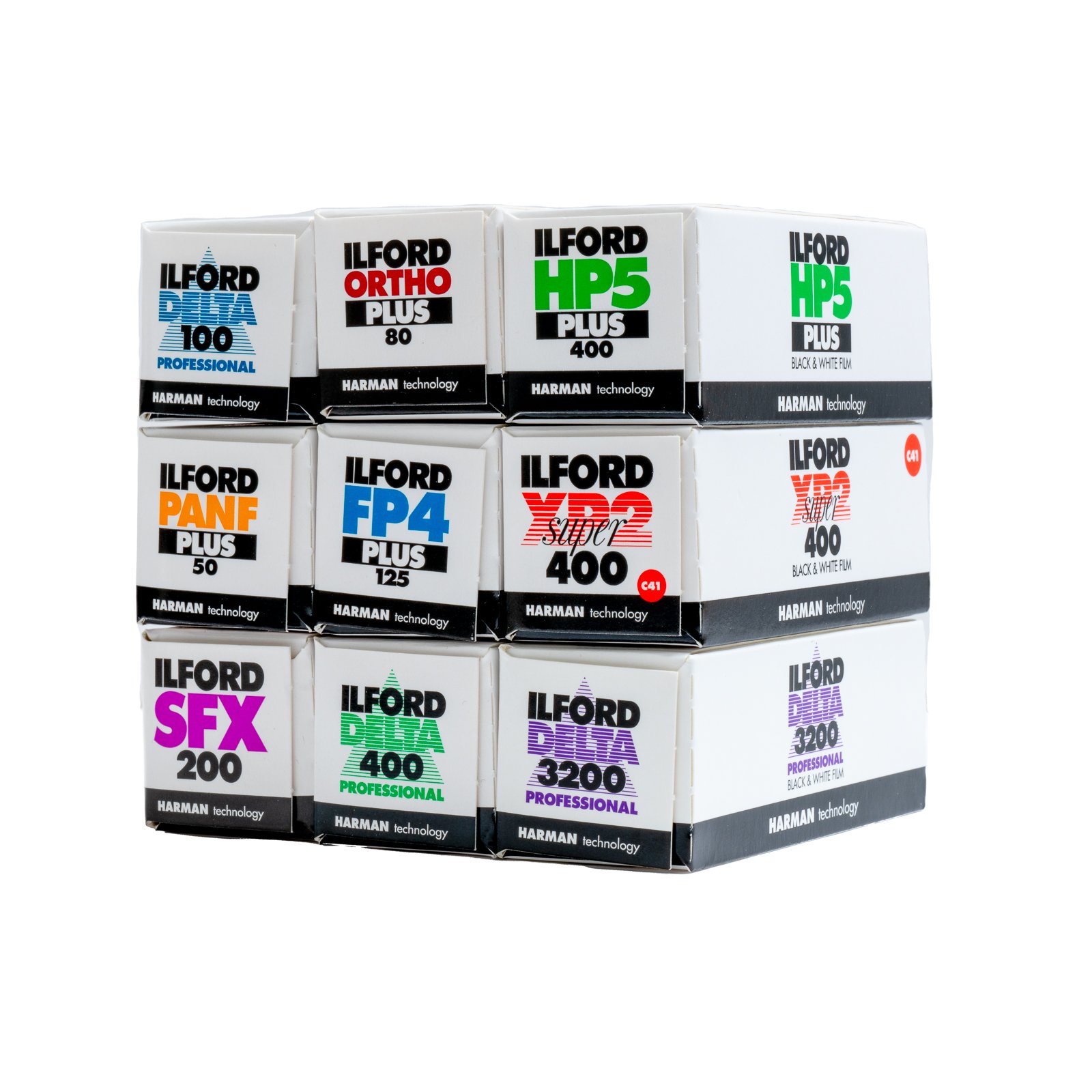 Pack of 10 Ilford Ortho Plus 120 Film Roll 