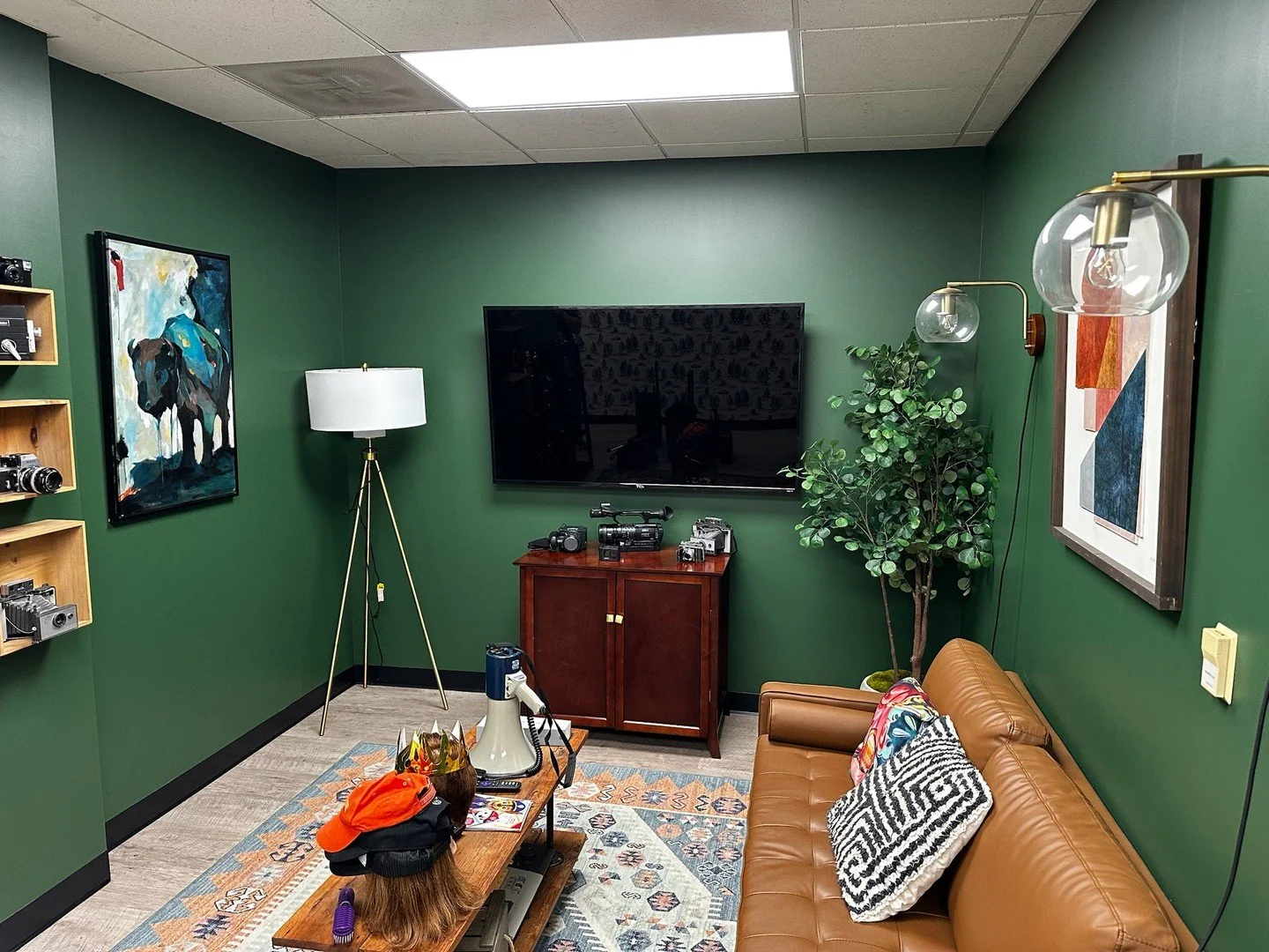 We enjoyed helping this client get their reception space ready for customers by adding a tv that fades into the background when not in use.