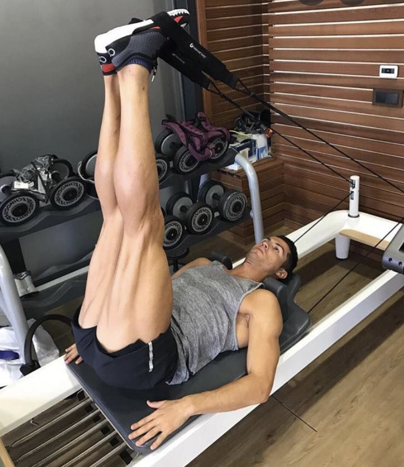Sport superstar Ronaldo proves men do Reformer Pilates too!