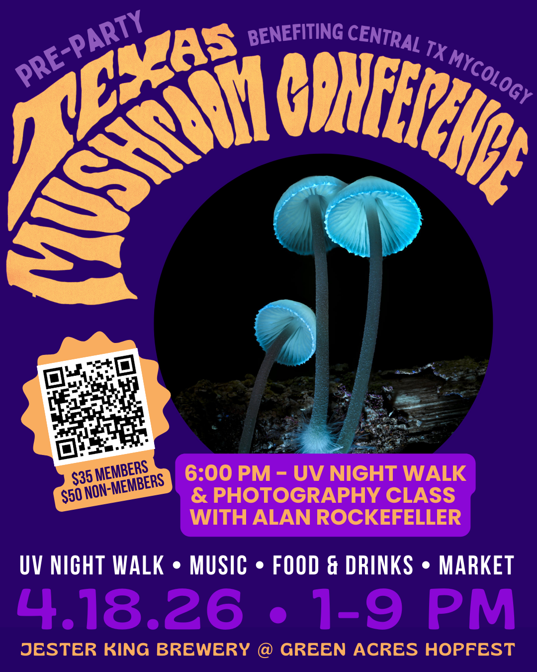 AUSTIN: UV Photography Class and Night Walk with Alan Rockeller
