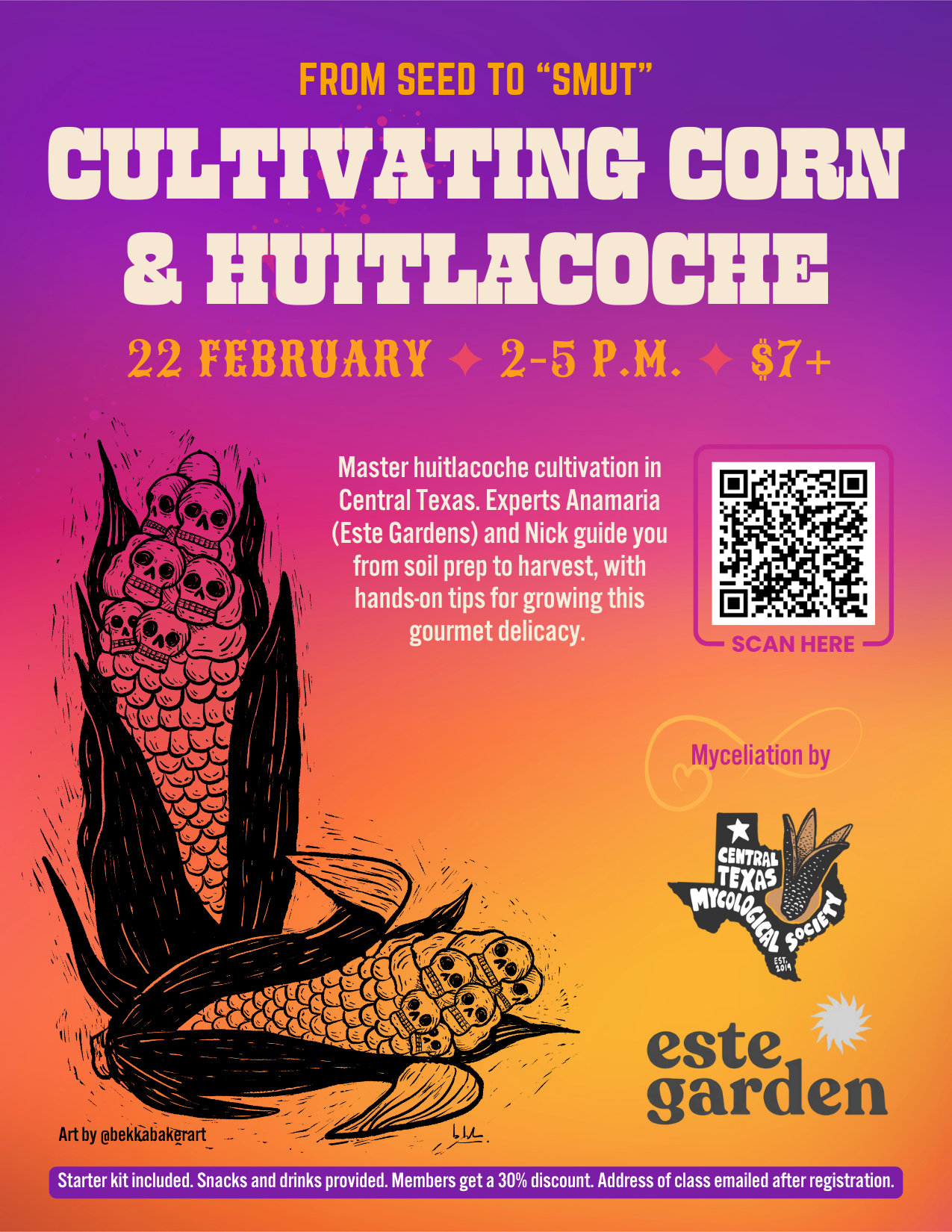 AUSTIN + ONLINE: Cultivating Corn & Huitlacoche: From Seed to “Smut”