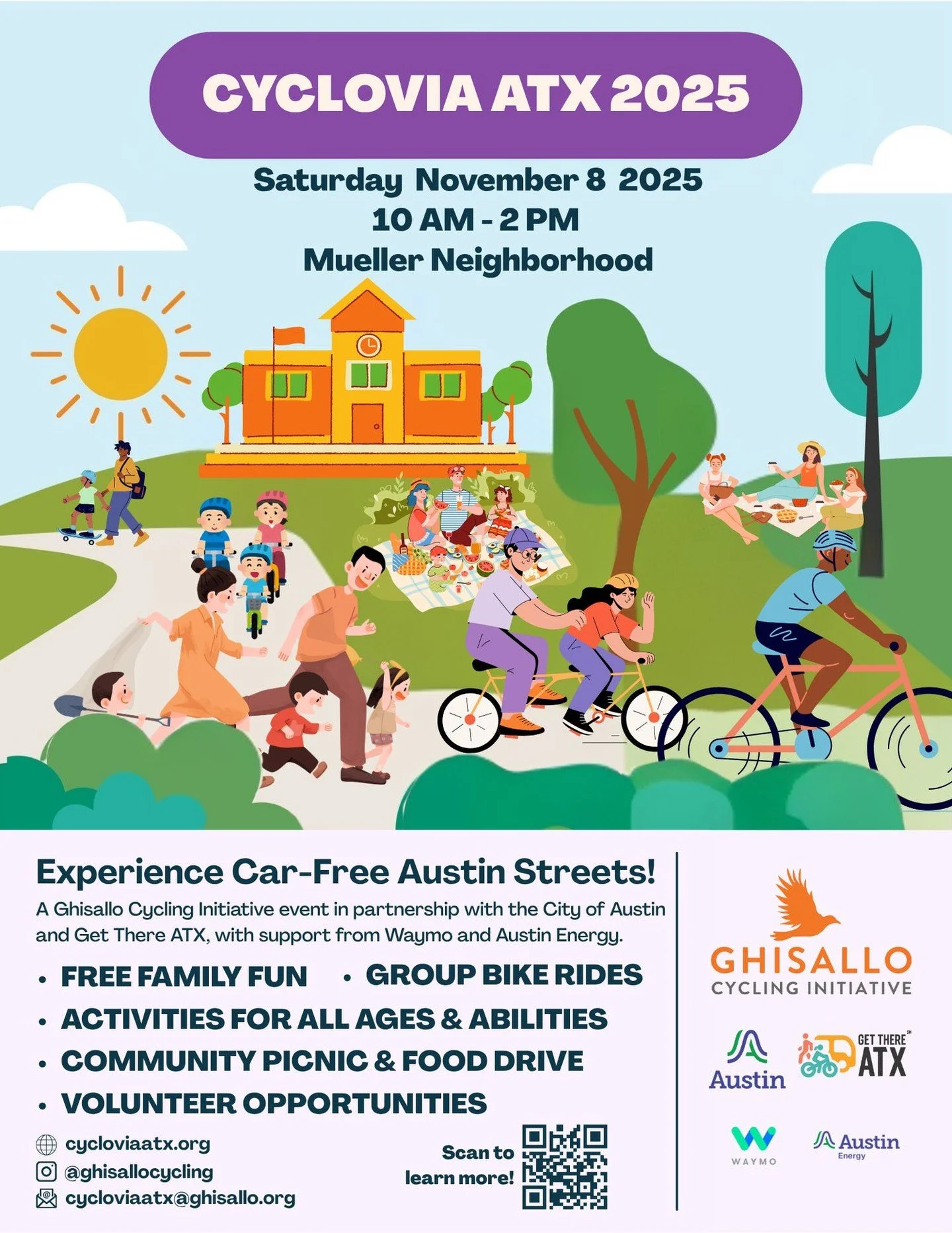 Wheee! 🚲 🚲 We will be at Austin Cyclovia this Saturday mushing it up and we're celebrating with a 🍄 BLOCK GIVEAWAY! Come chat about mushrooms, and learn more about the mycology society.

Event Details &amp; Location: https://loom.ly/e4VxaAg