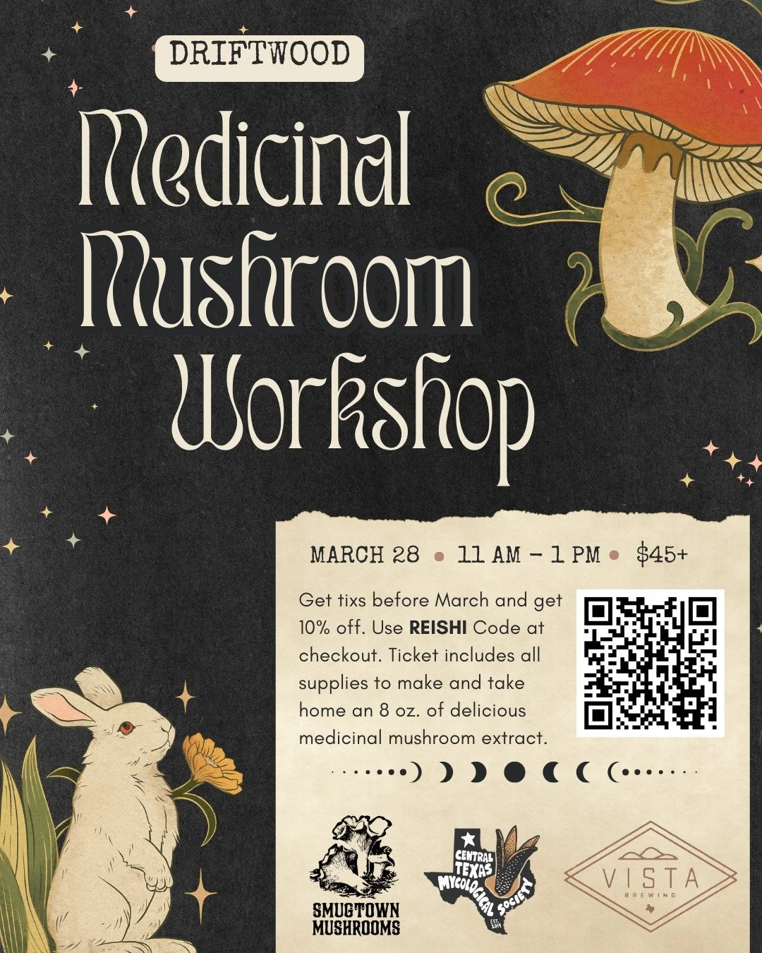 Ready to make your own powerful mushroom medicine? 🍄✨

Join us for a hands-on Medicinal Mushroom Workshop with the incredible Olga Tzogas of Smugtown Mushrooms from NY! Learn to create delicious, DIY extracts like tinctures, vinegars, and oxymels us