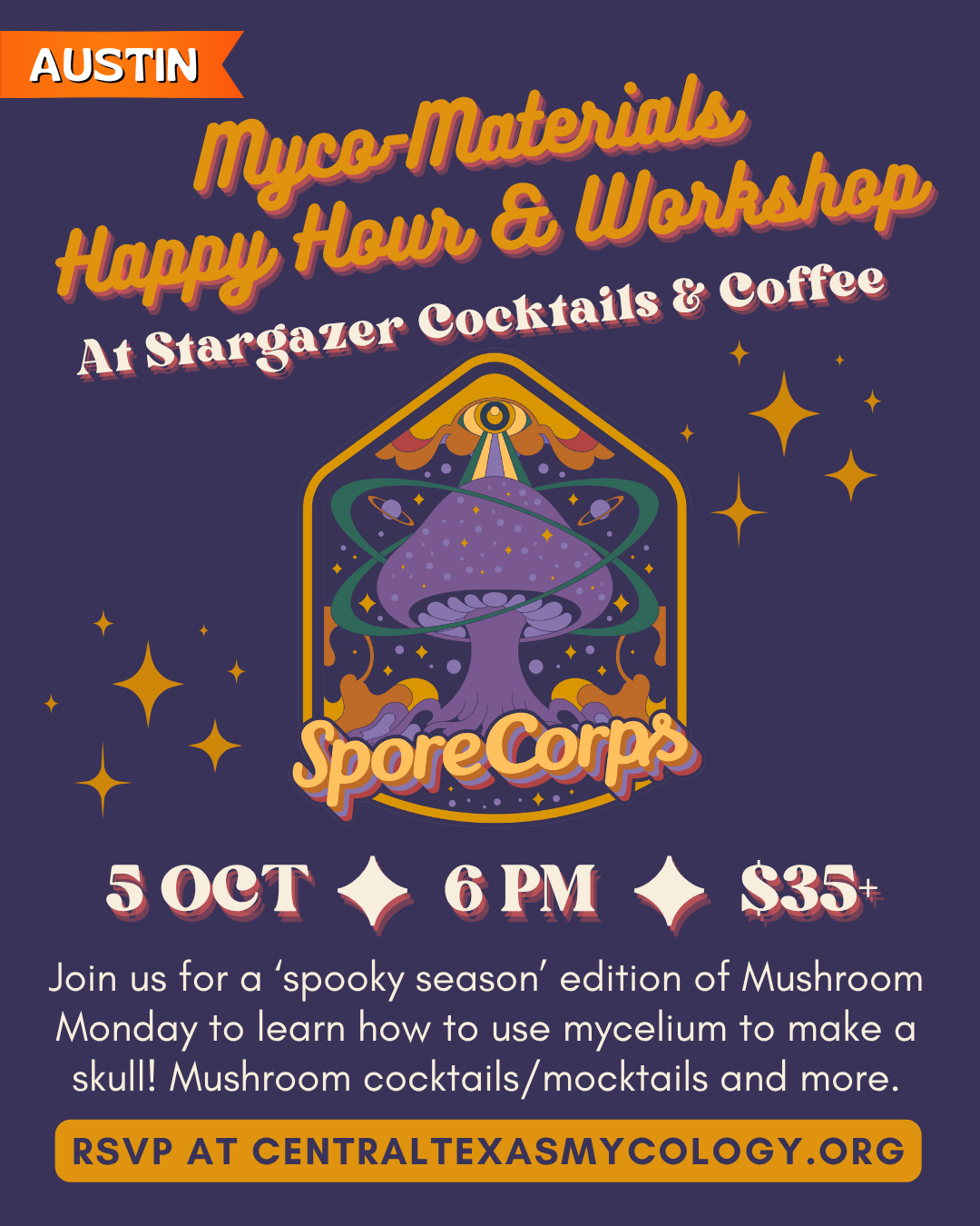 AUSTIN: Myco Materials Workshop & Happy Hour 💀