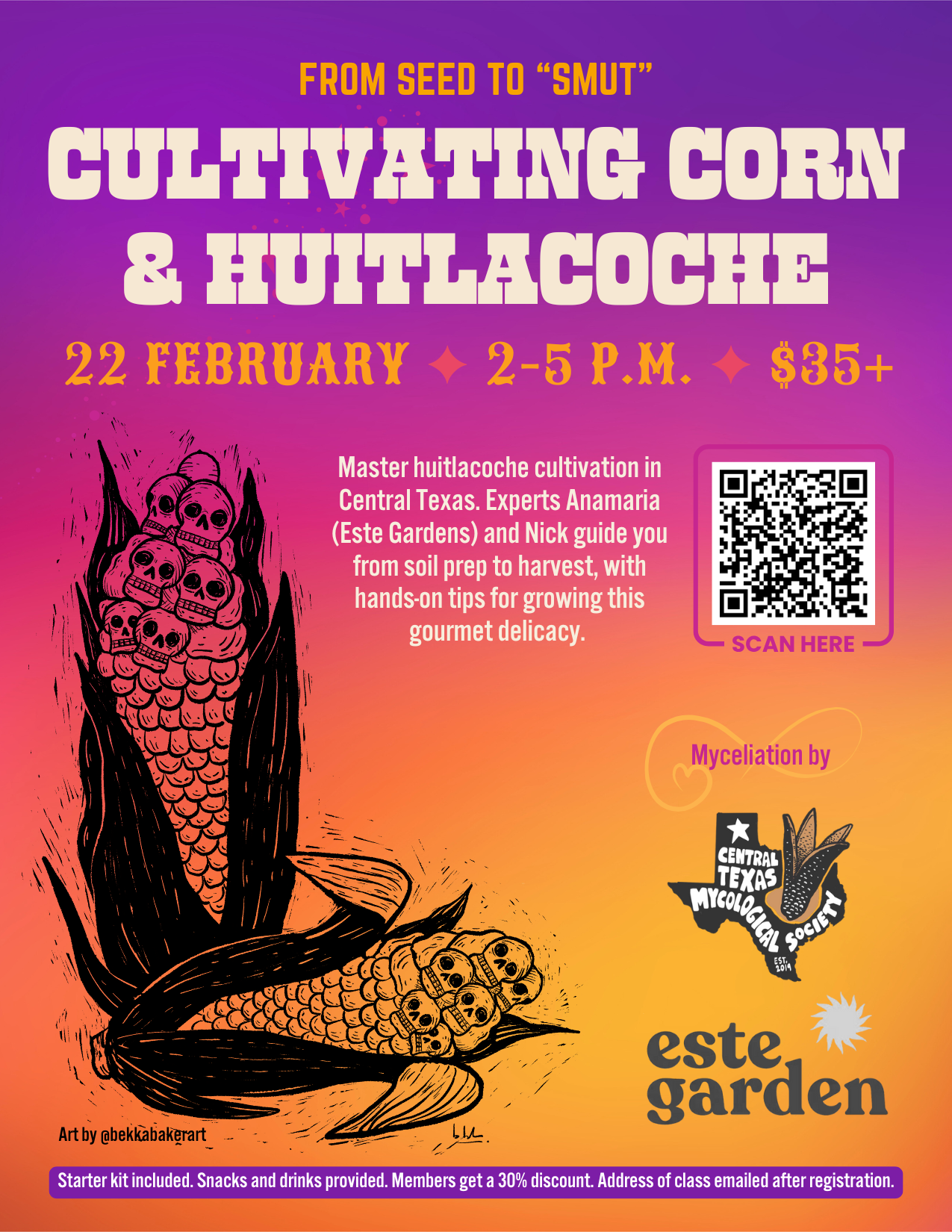 AUSTIN: Cultivating Corn & Huitlacoche: From Seed to “Smut”