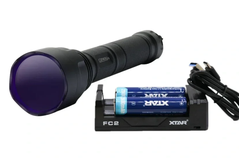 Convoy C8 + 365nm UV LED Flashlight with Patented Glass Filter