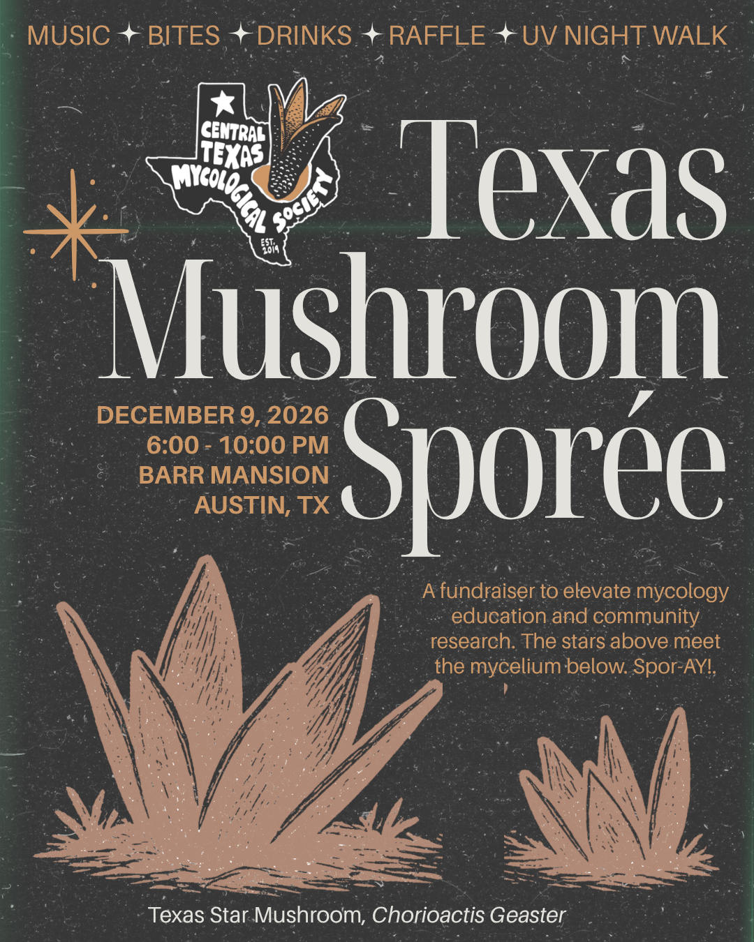 Texas Mushroom Sporée — A Fungal Fundraiser
