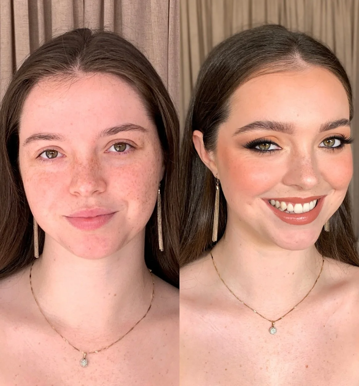 Lil before &amp; after of @tyleishals 🔥🔥
.
Using 
@faceatelier foundation
@janeiredale_australia #glowtime blush stick and concealers
@charlottetilbury #flawlessfilter &amp; airbrush bronzer 
@hudabeauty easy bake 
@maccosmetics powder blush
@ploui