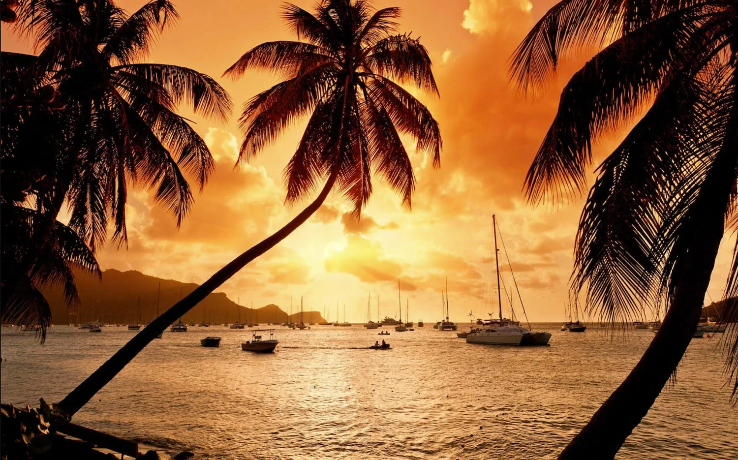 Sunset in Bequia