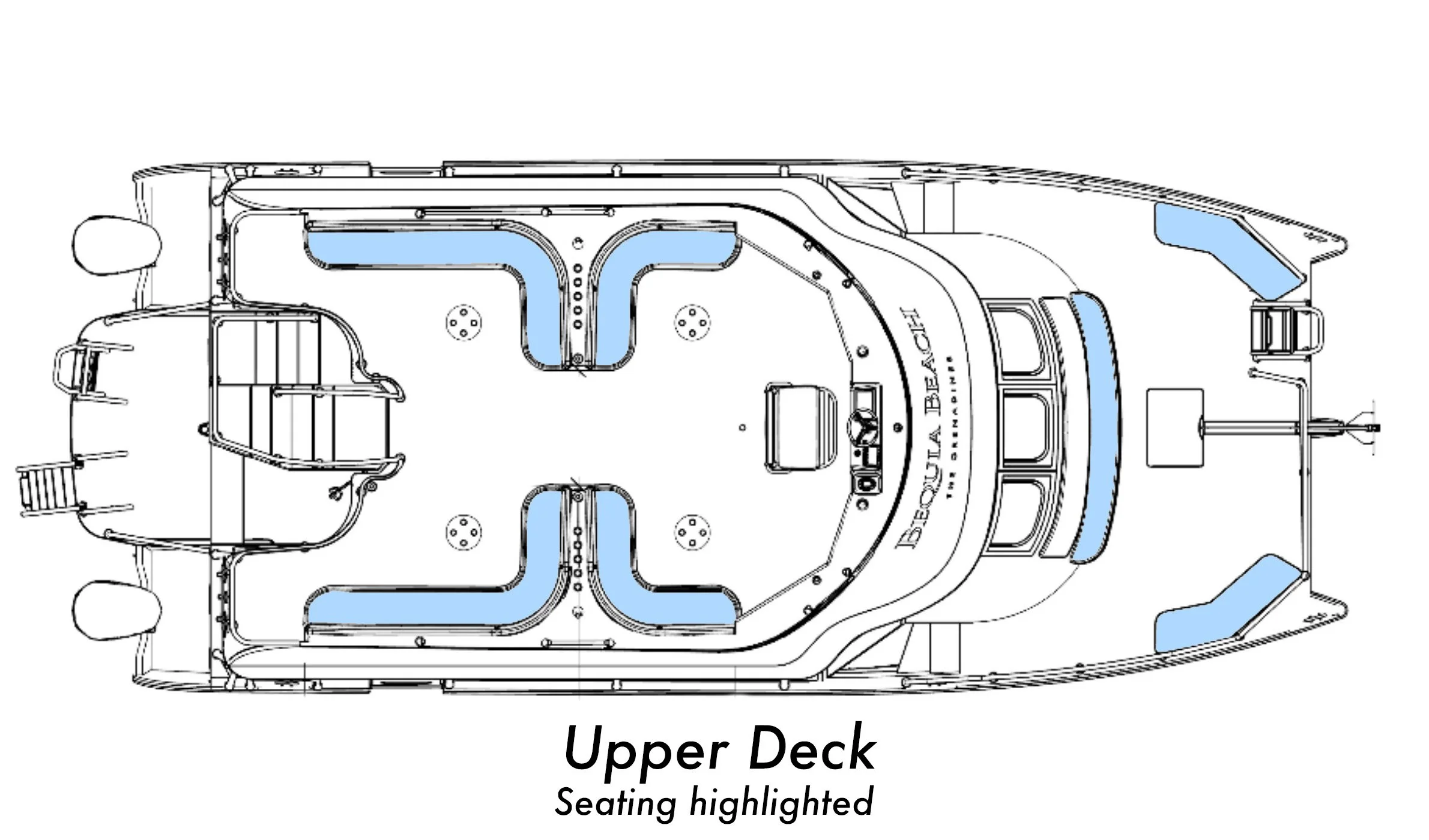 Upper deck plan Sandy Toes