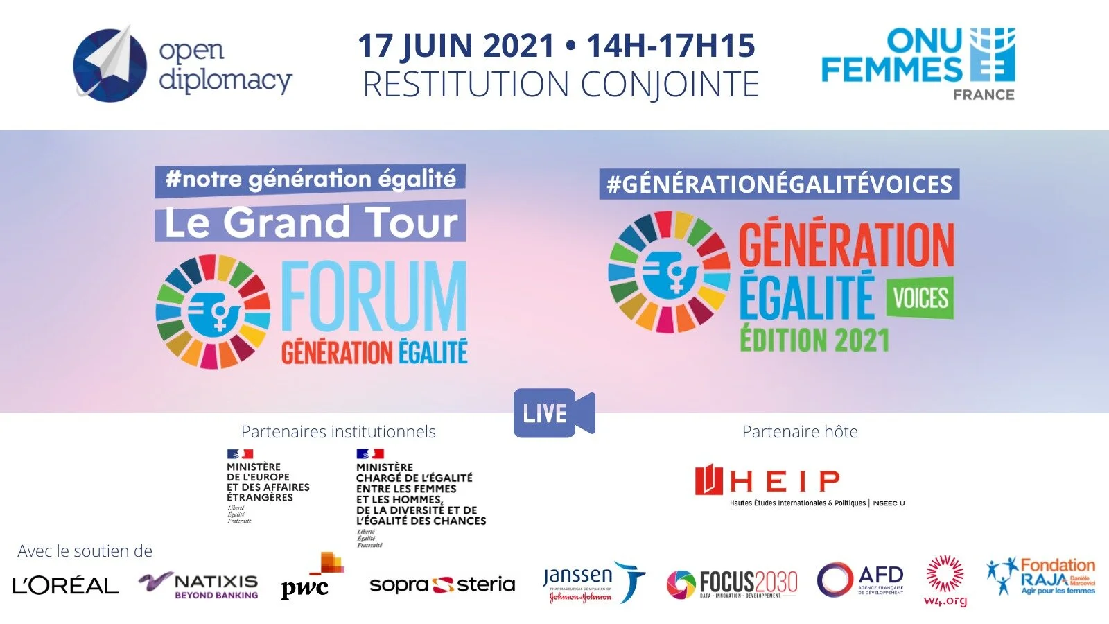 ONU Femmes France et l’Institut Open Diplomacy se préparent pour le Forum #GénérationÉgalité