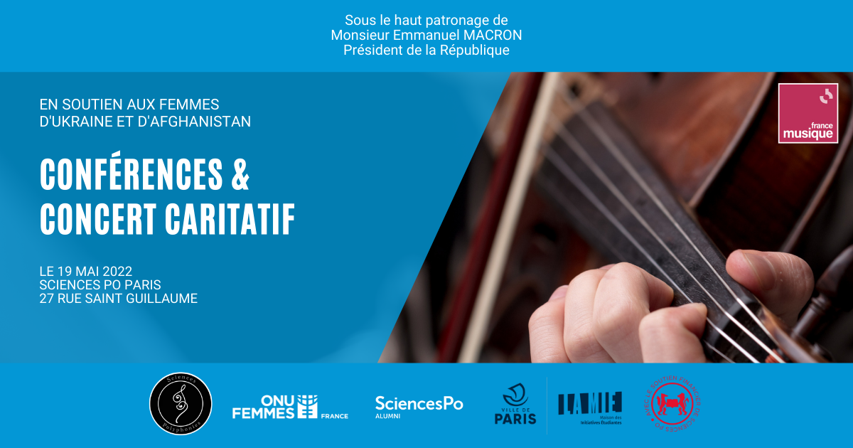 Conférences et concert caritatif en soutien aux femmes d'Ukraine et d'Afghanistan