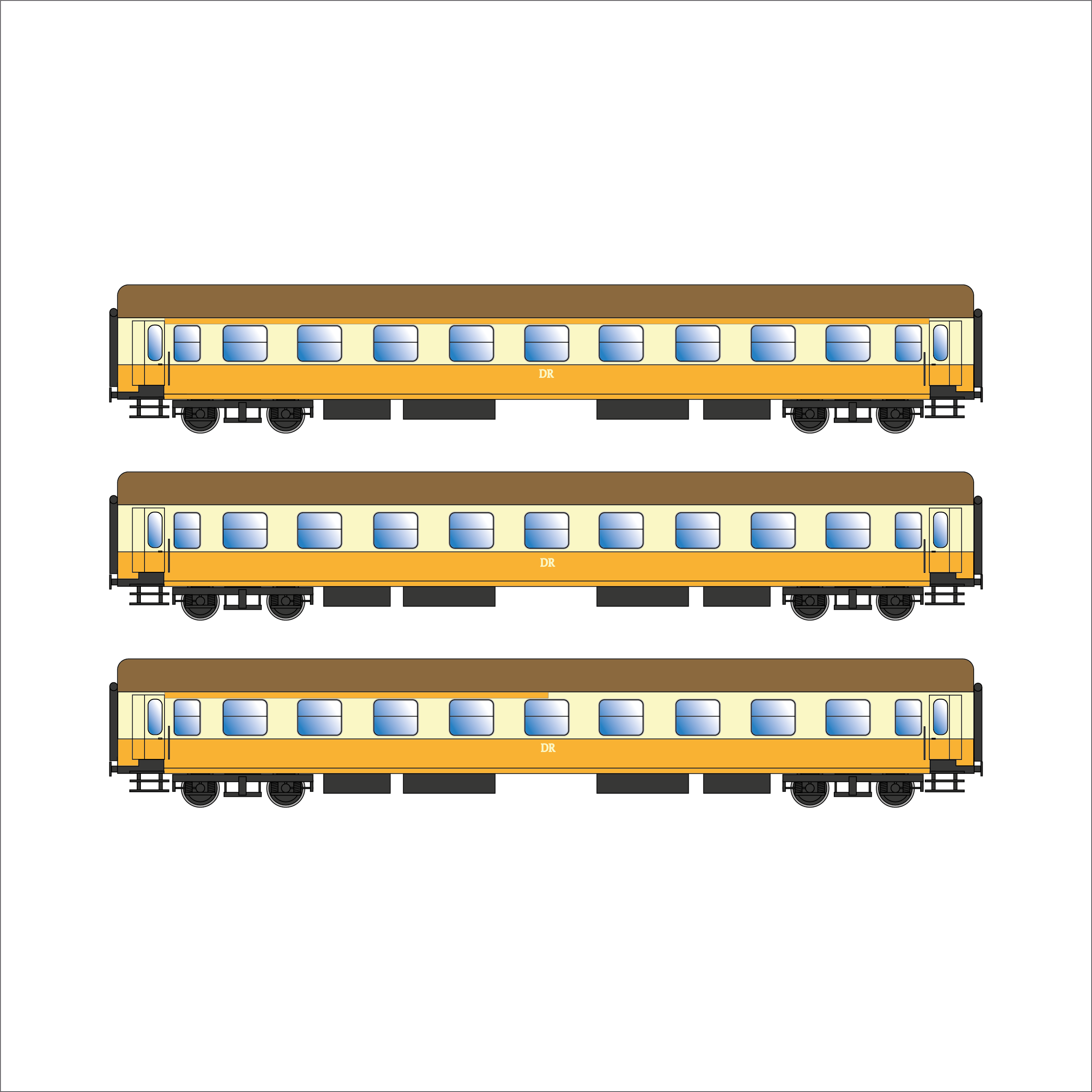 Spur 1 Austria Y-Wagen DR Ost Epoche IVb (60307/08/09)