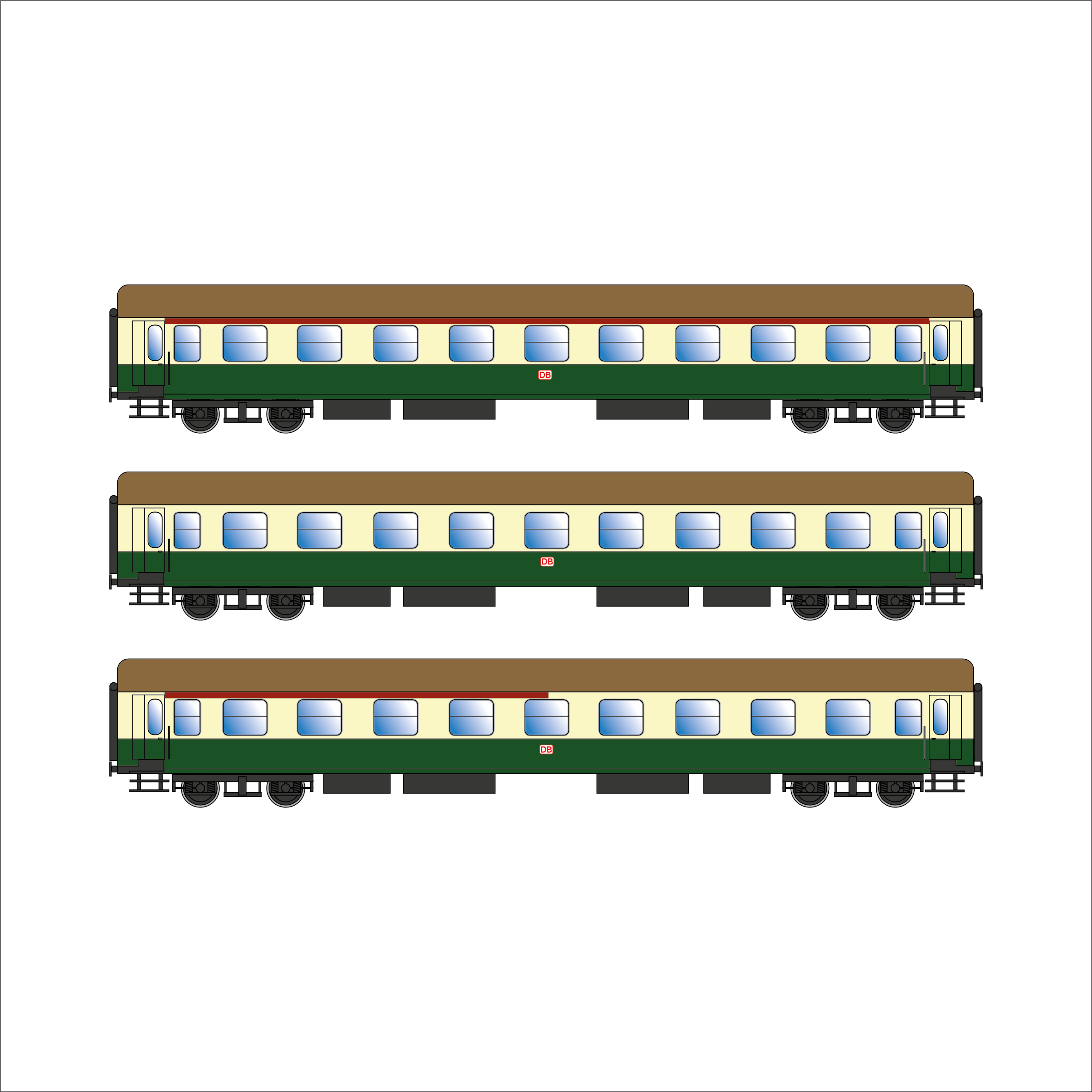 Spur 1 Austria Y-Wagen DB Epoche IVc/Va (60313/14/15)