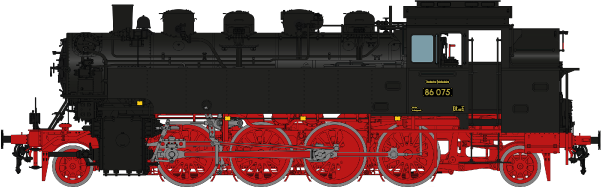 Spur 1 Austria Br 86 075 - 10802