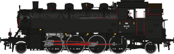 Spur 1 Austria Br 86.476 - 10812