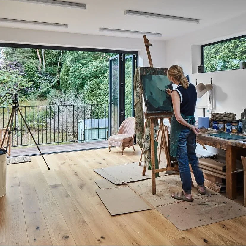 It was such a pleasure to work with the very talented @carriejeangoldsmith on the project management of her artist studio. We brought to life the perfect architectural scheme, designed by @katestoddartltd  who had created a space which would not only