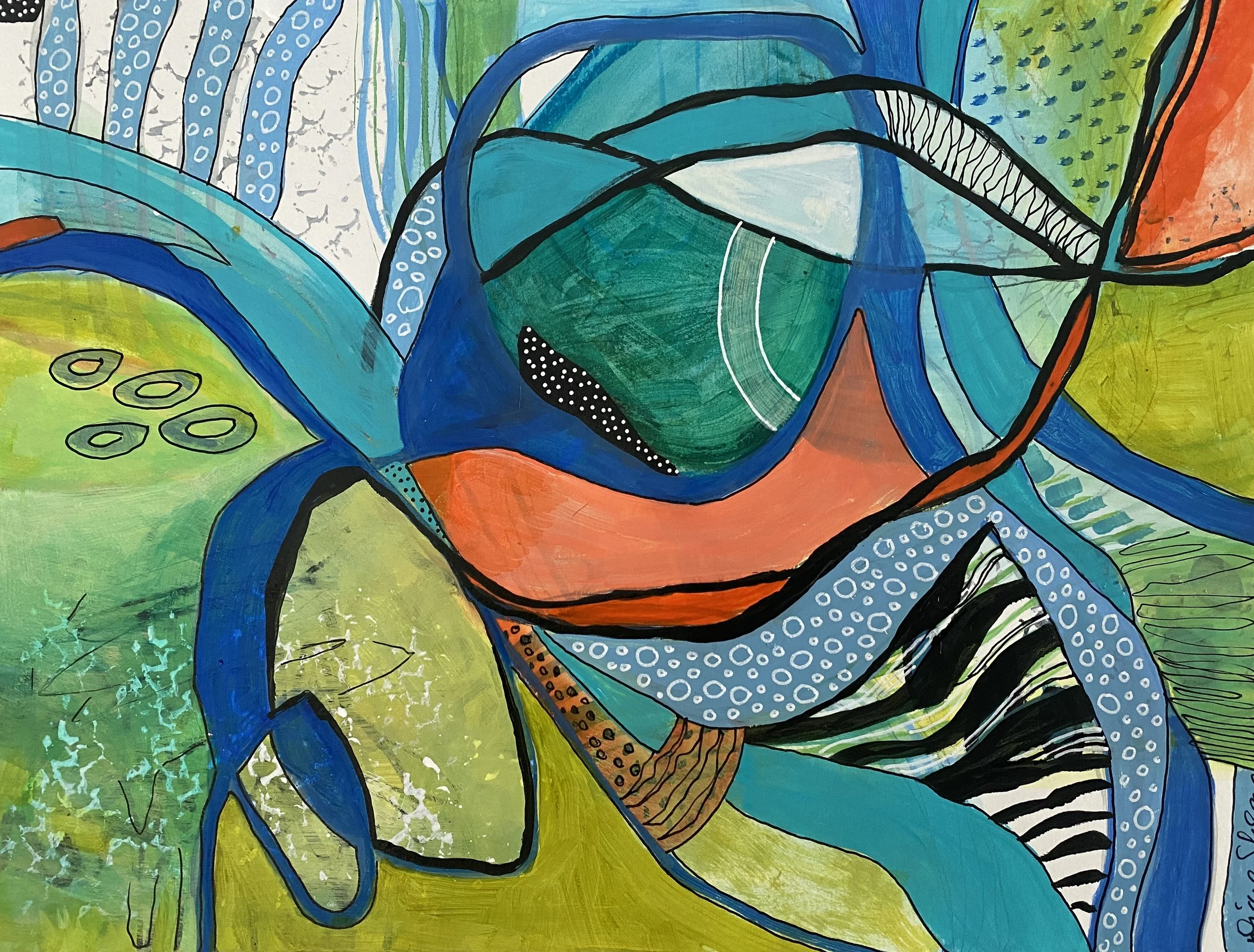 Lily pads and Canoes.JPG