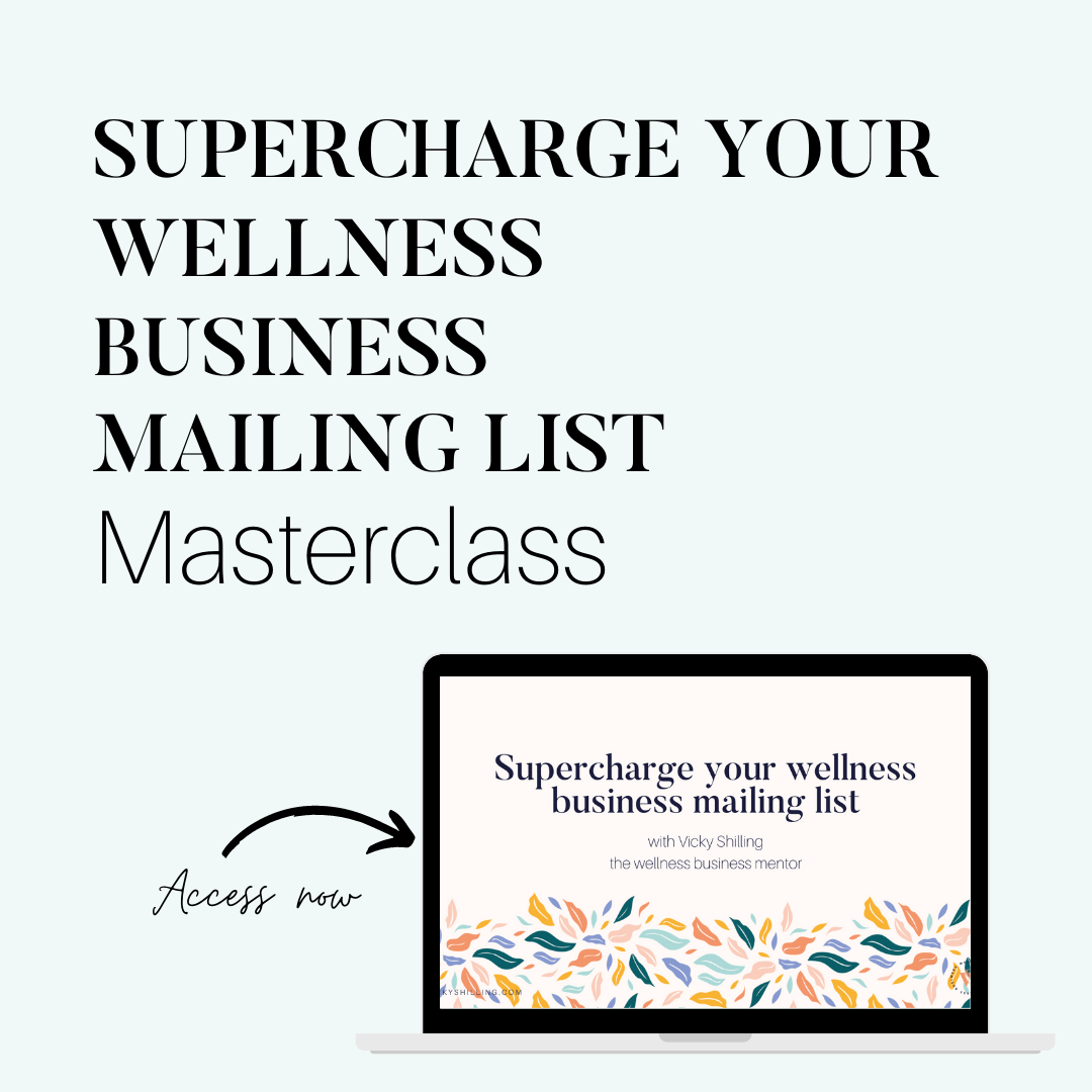 How to start a mailing list for your wellness business