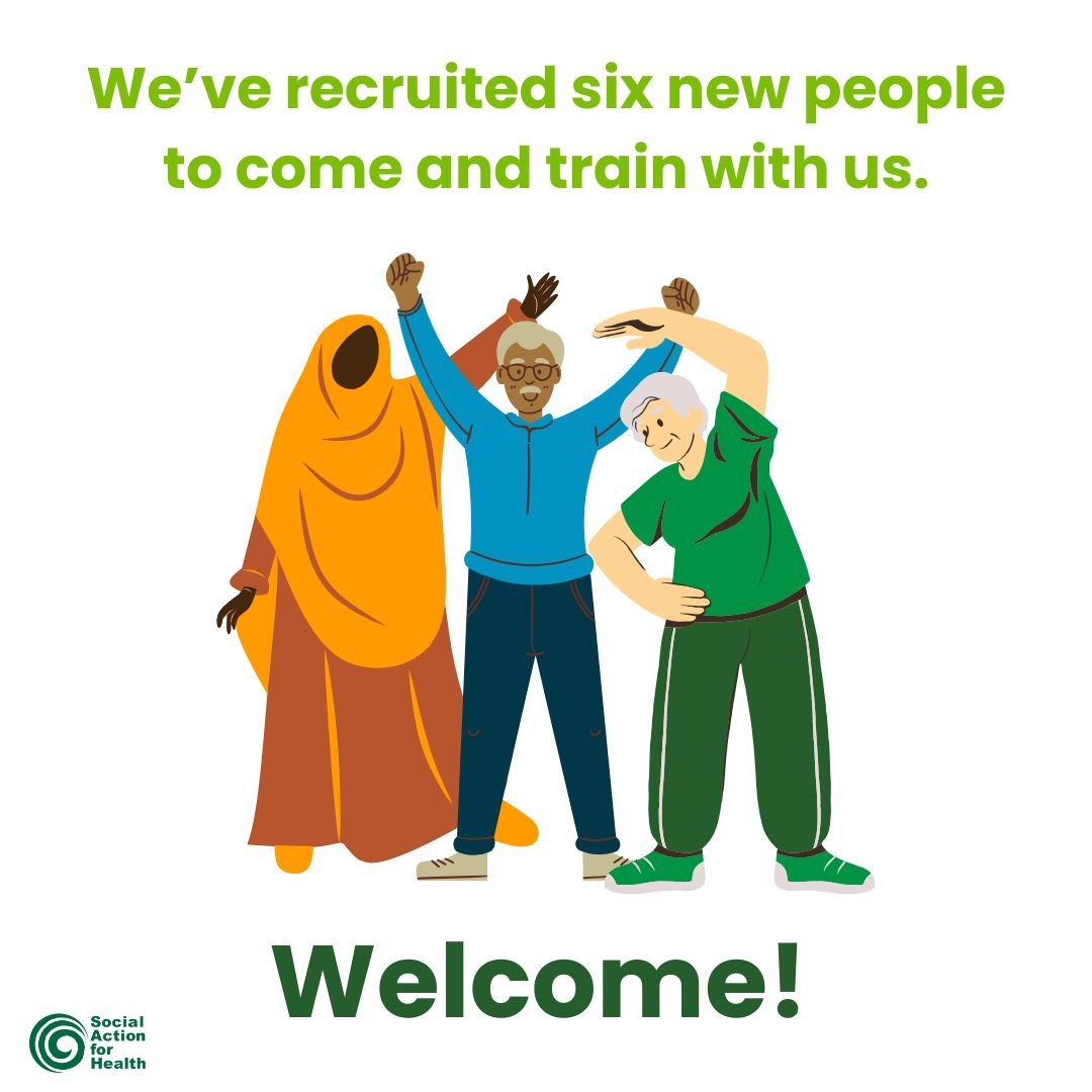 Following advertisement for local people to join us in accredited training to deliver chronic disease self-management programmes in the community, we are very excited to welcome six new people to the training team. We wish them all the best over the 