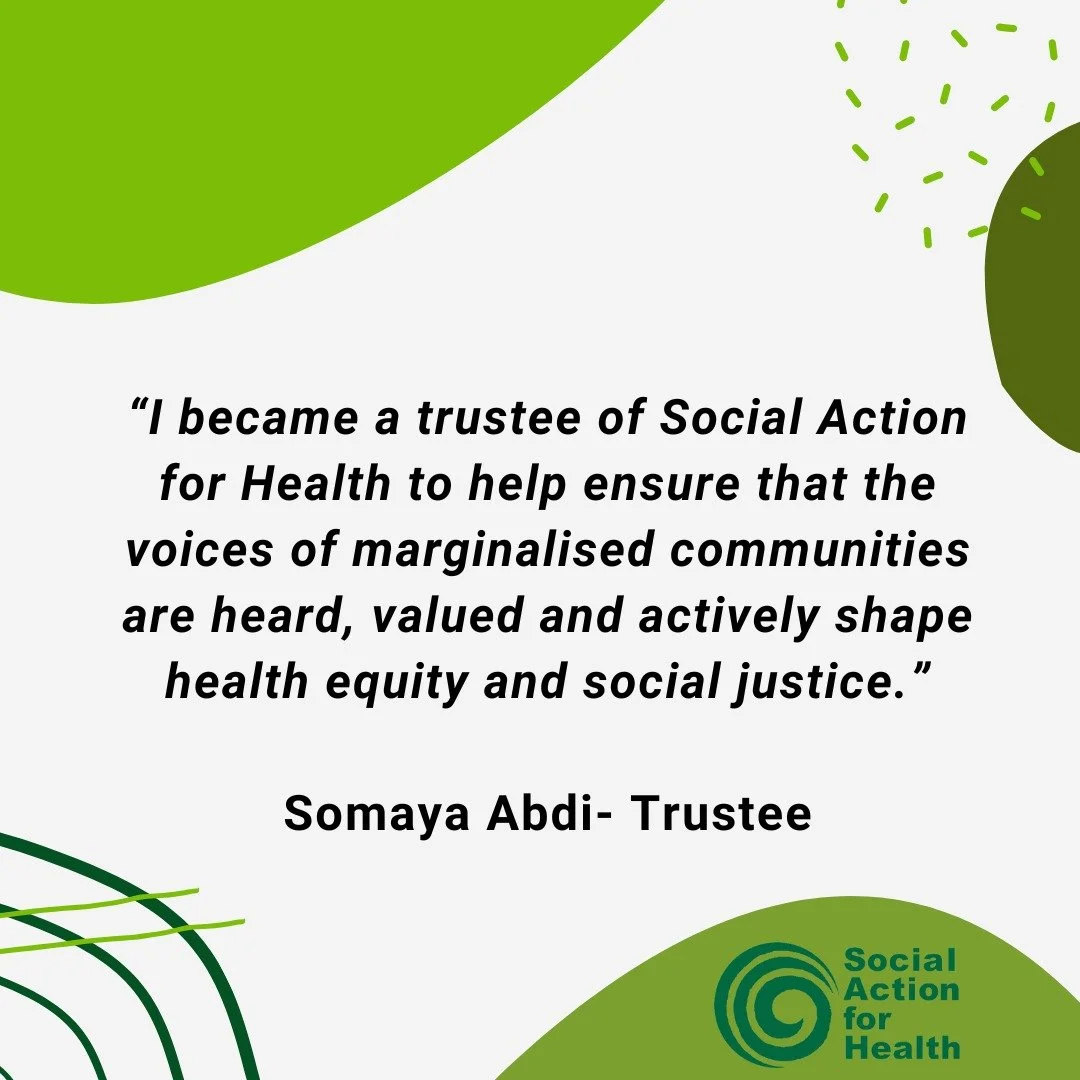 This Trustees&rsquo; Week, we are delighted to highlight our amazing trustees who support our organisation, often behind the scenes.

To find out more about their diverse experiences and what brought them to support Social Action for Health visit our