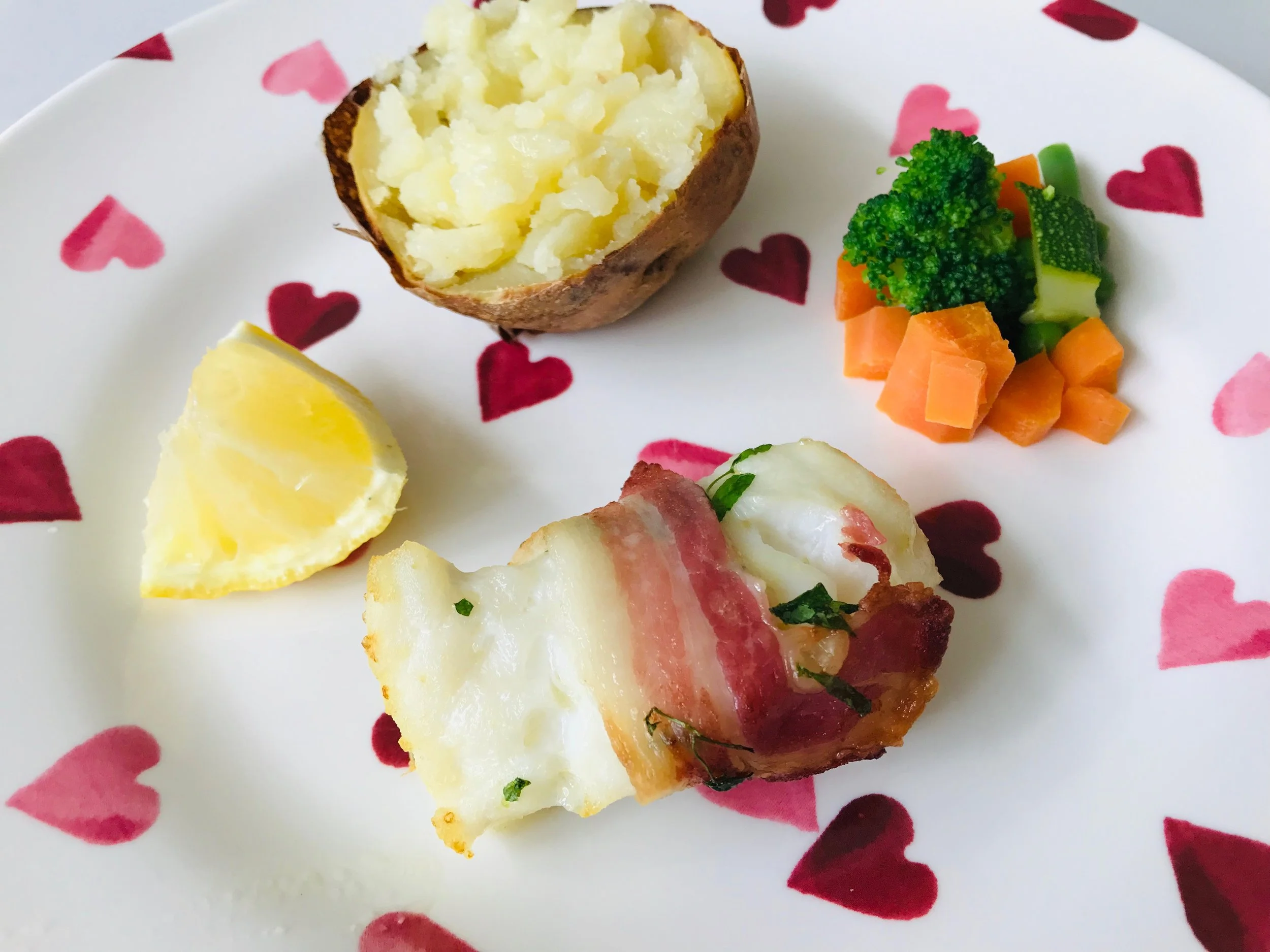 Fish Wrapped In Streaky Bacon