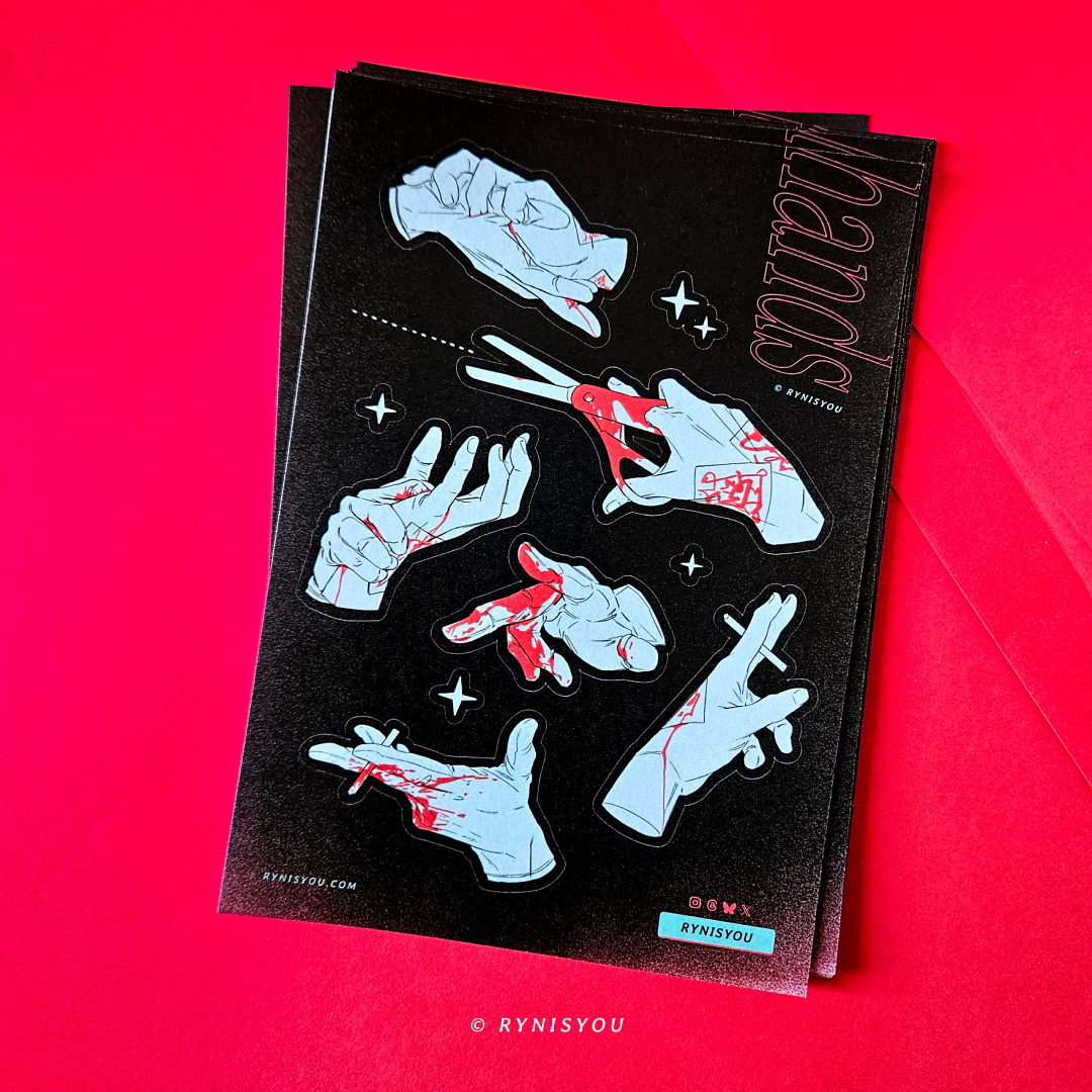 hands ② Washi Sticker Sheet