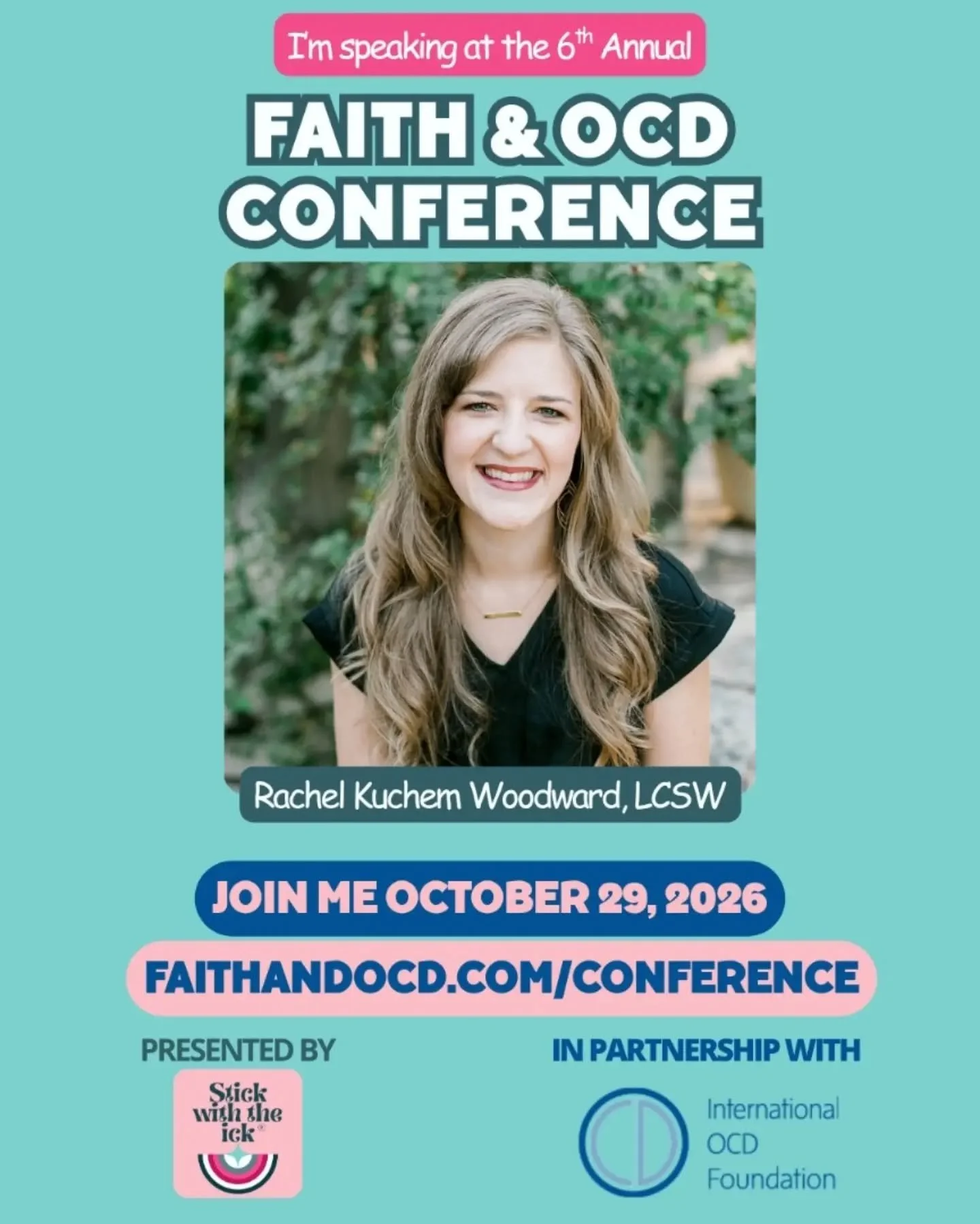 Come join me at this incredible yearly online conference to learn more about OCD and scrupulosity as we bridge faith and mental health spaces with clinicians, clergy, etc. Grateful for this opportunity! Link in the comments 🫶🌉🙌