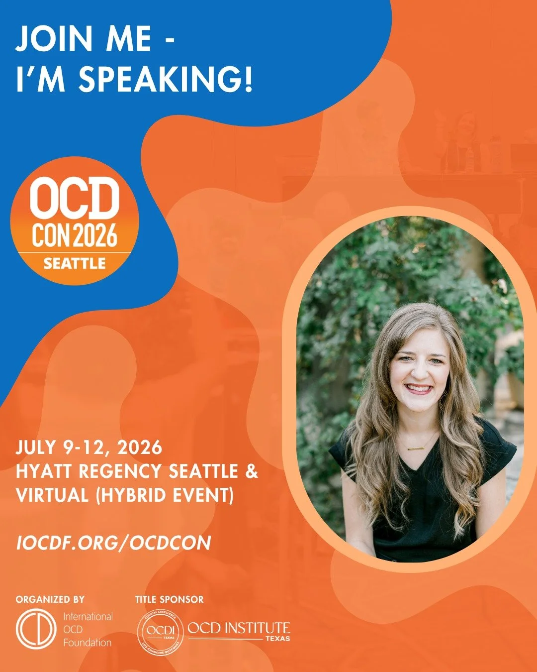 SO PUMPED for this year's IOCDF Conference! Grateful for the opportunity to lead a support group with @stephengravoiscounseling on Harm &amp; Responsibility OCD- a topic near to my heart personally and professionally! Let's go! Link in the comments t