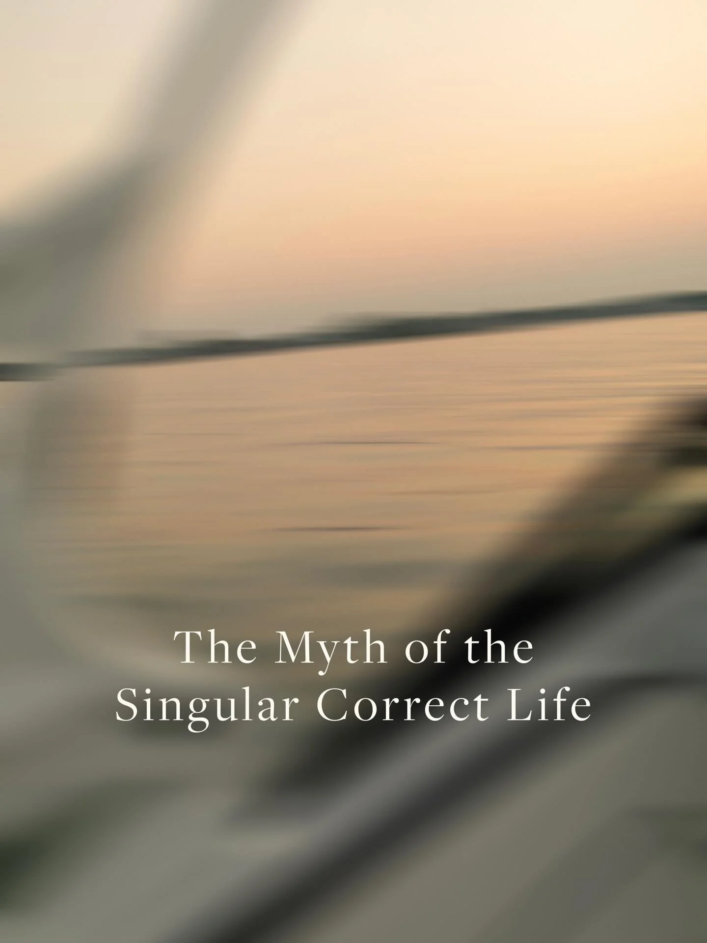 I&rsquo;m trying a new way of sharing, which is to say: I&rsquo;m bringing my essays on Substack to my feed.

My latest, &lsquo;The Myth of the Singular Correct Life&rsquo;, has been stirring in me for quite some time. This essay is free to read. For