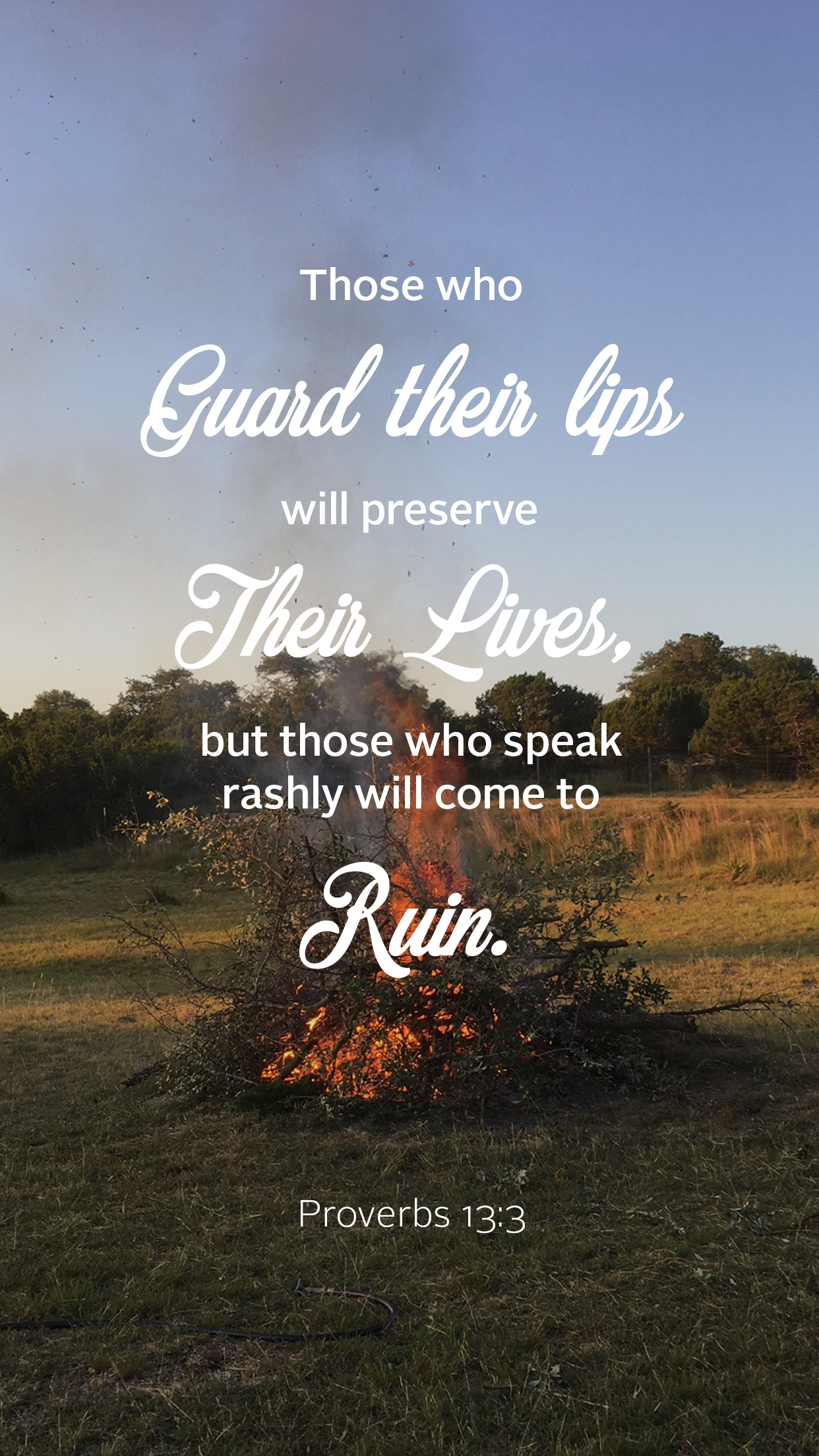 Words For Wednesday - Proverbs 13:3