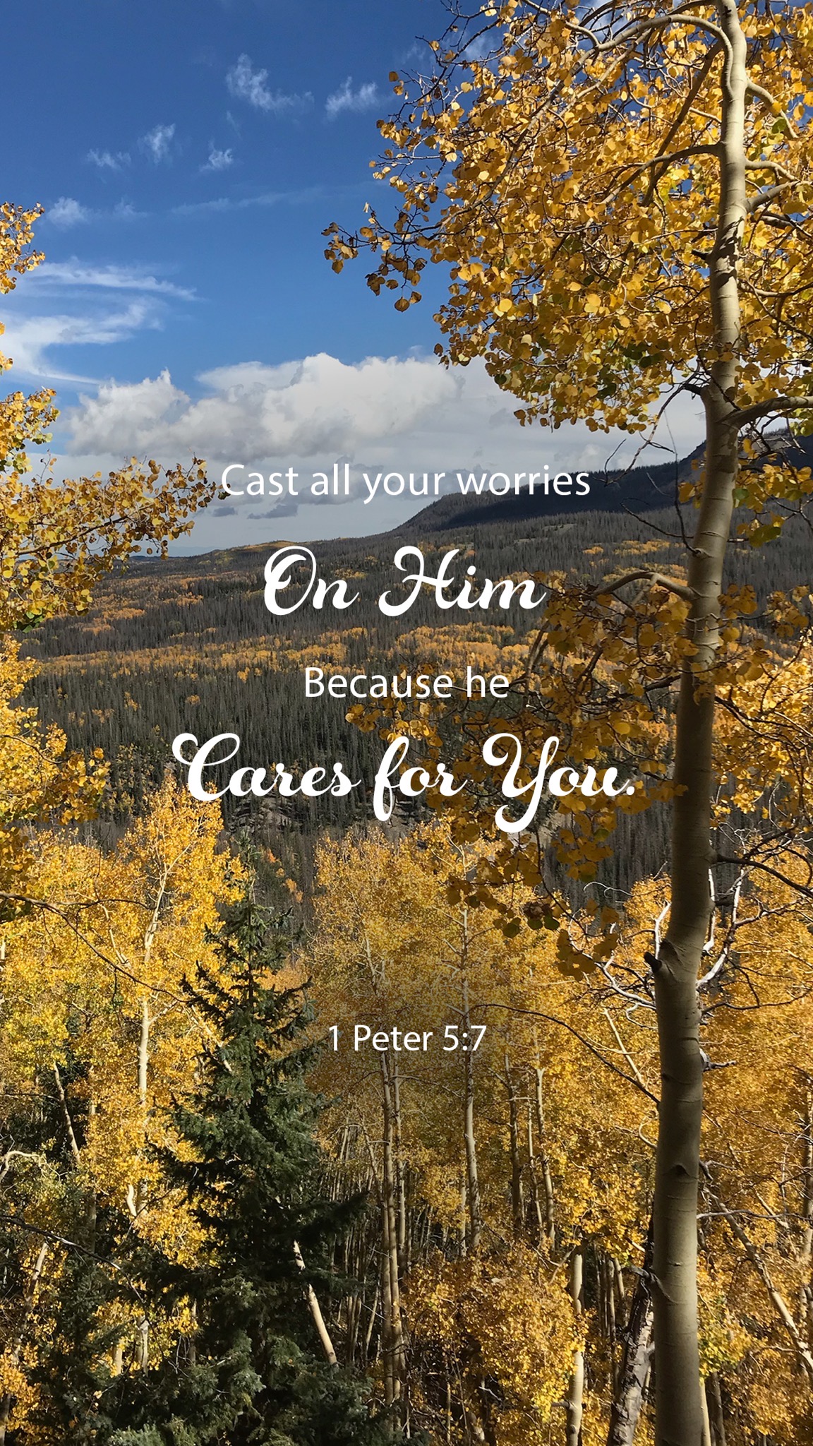 Words For Wednesday - 1 Peter 5 : 7