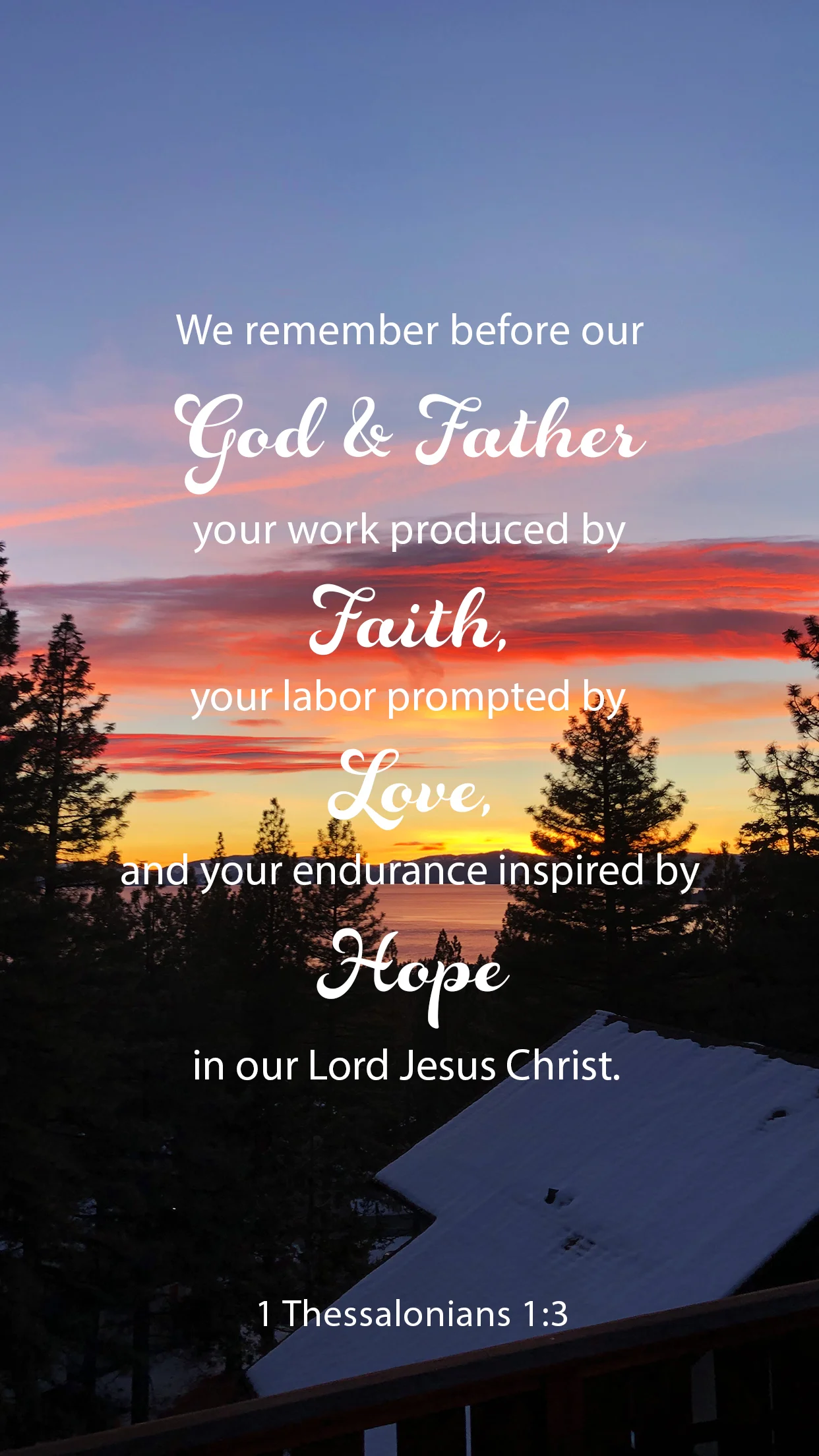 Words For Wednesday - 1 Thessalonians 1:3