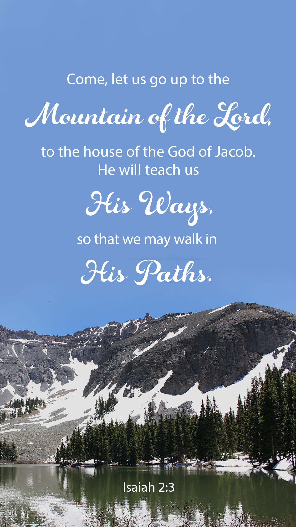 Words for Wednesday - Isaiah 2: 3