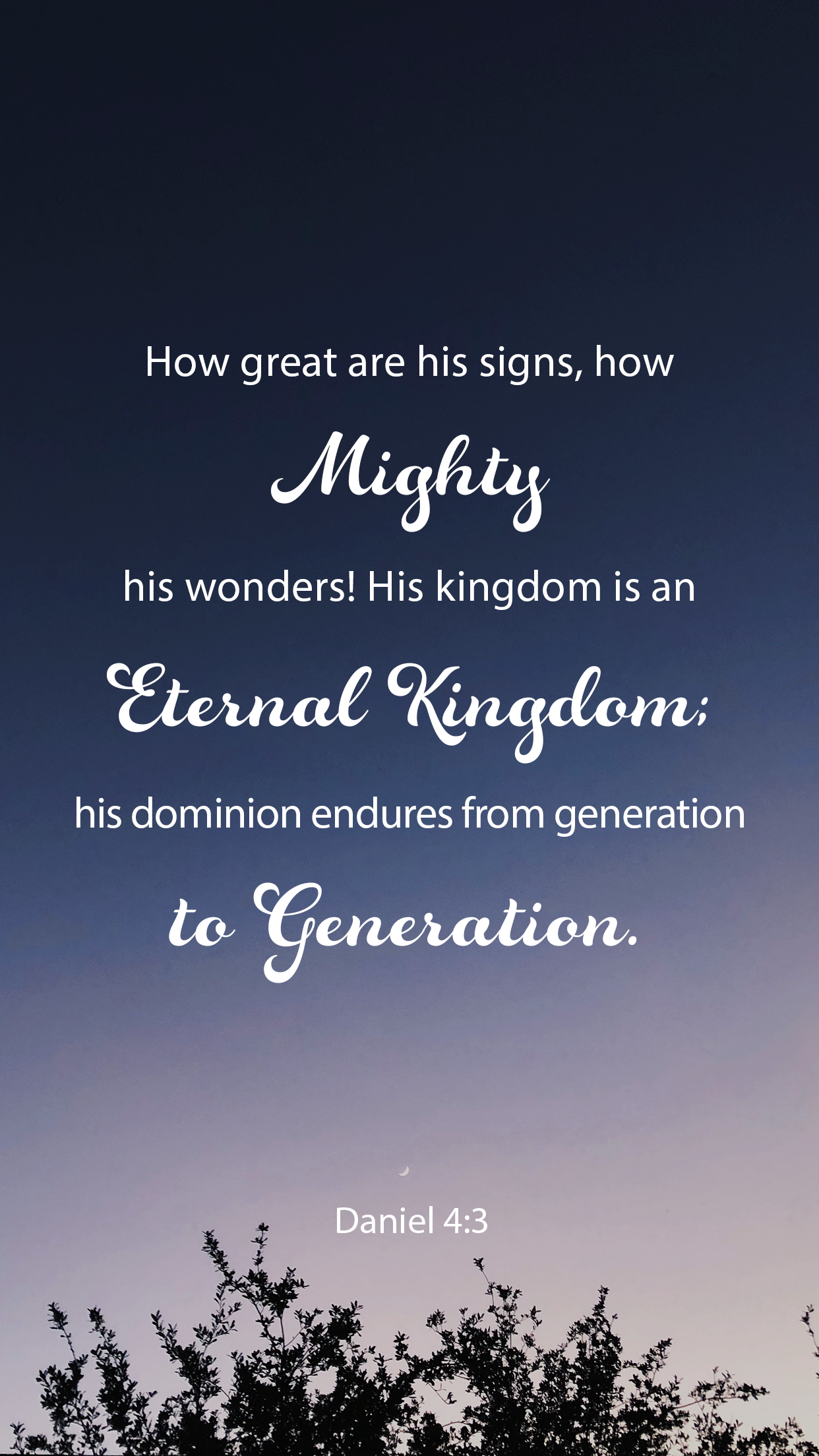 Words For Wednesday - Daniel 4:3