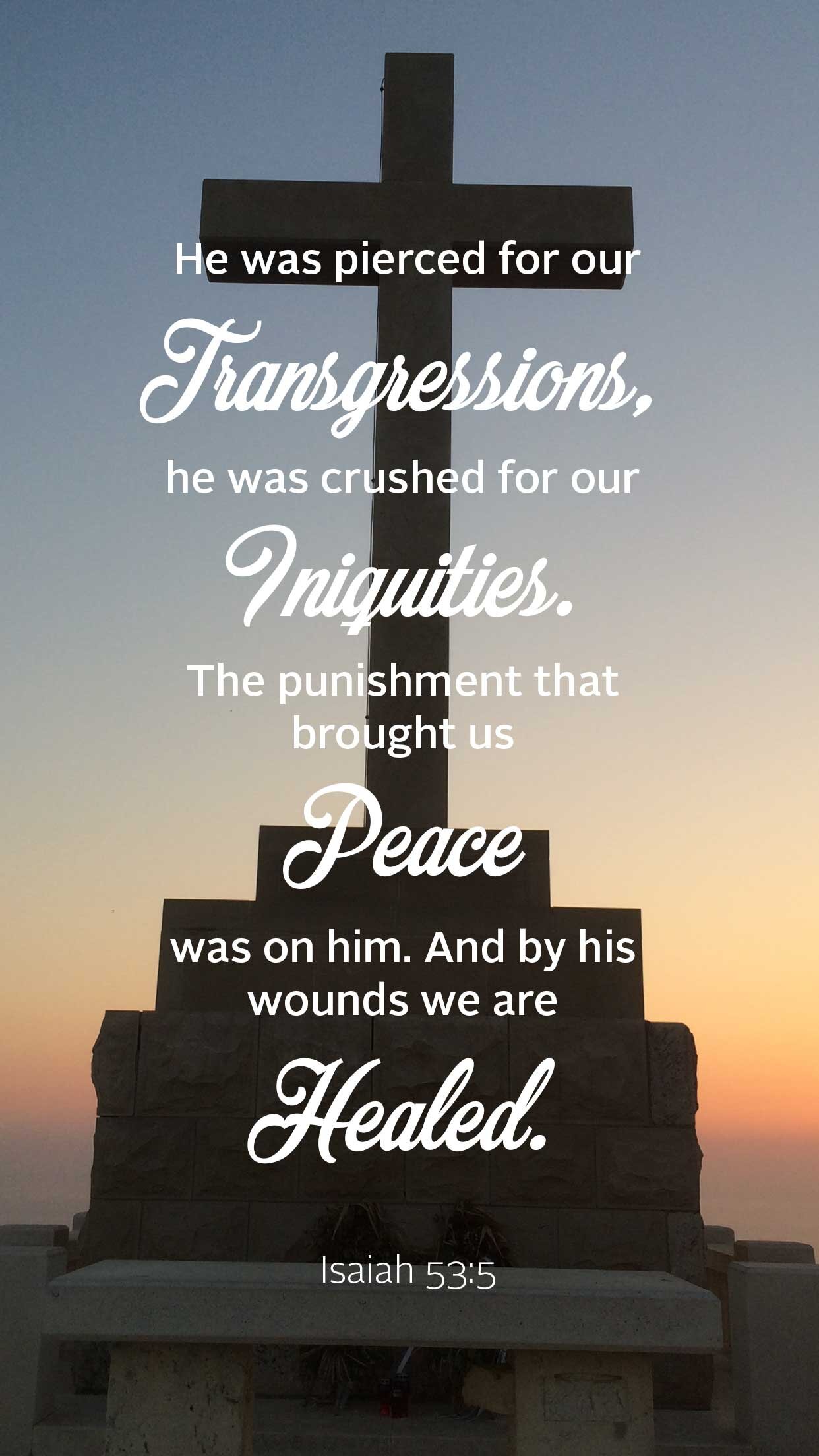 Words For Wednesday - Isaiah 53 : 5