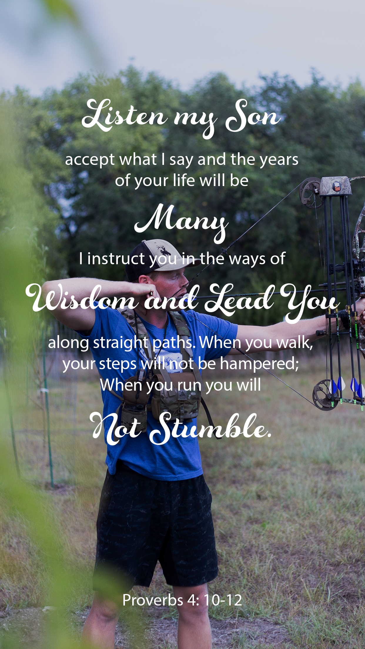 Words For Wednesday - Proverbs 4 : 10-12