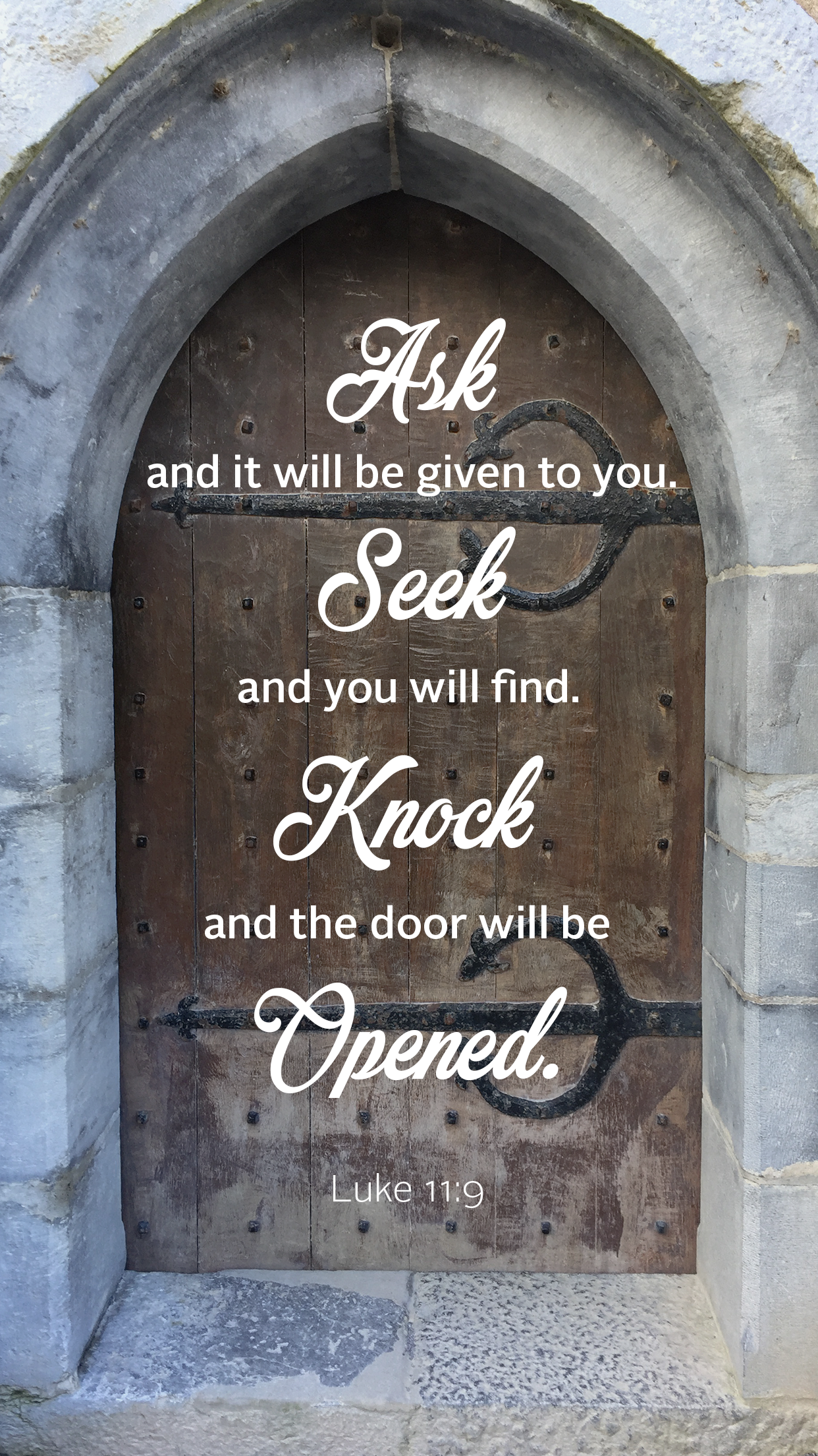 Words For Wednesday - Luke 11 : 9