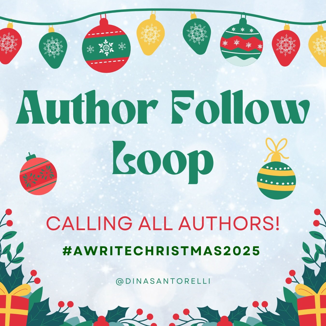 It&rsquo;s that time again, authors! 😊 Let&rsquo;s spread good cheer this holiday season with the #awritechristmas2025 author loop! Now in its eighth year! It&rsquo;s the gift that keeps on giving. 😄🎁 Here&rsquo;s how to join the fun:

1. Like thi