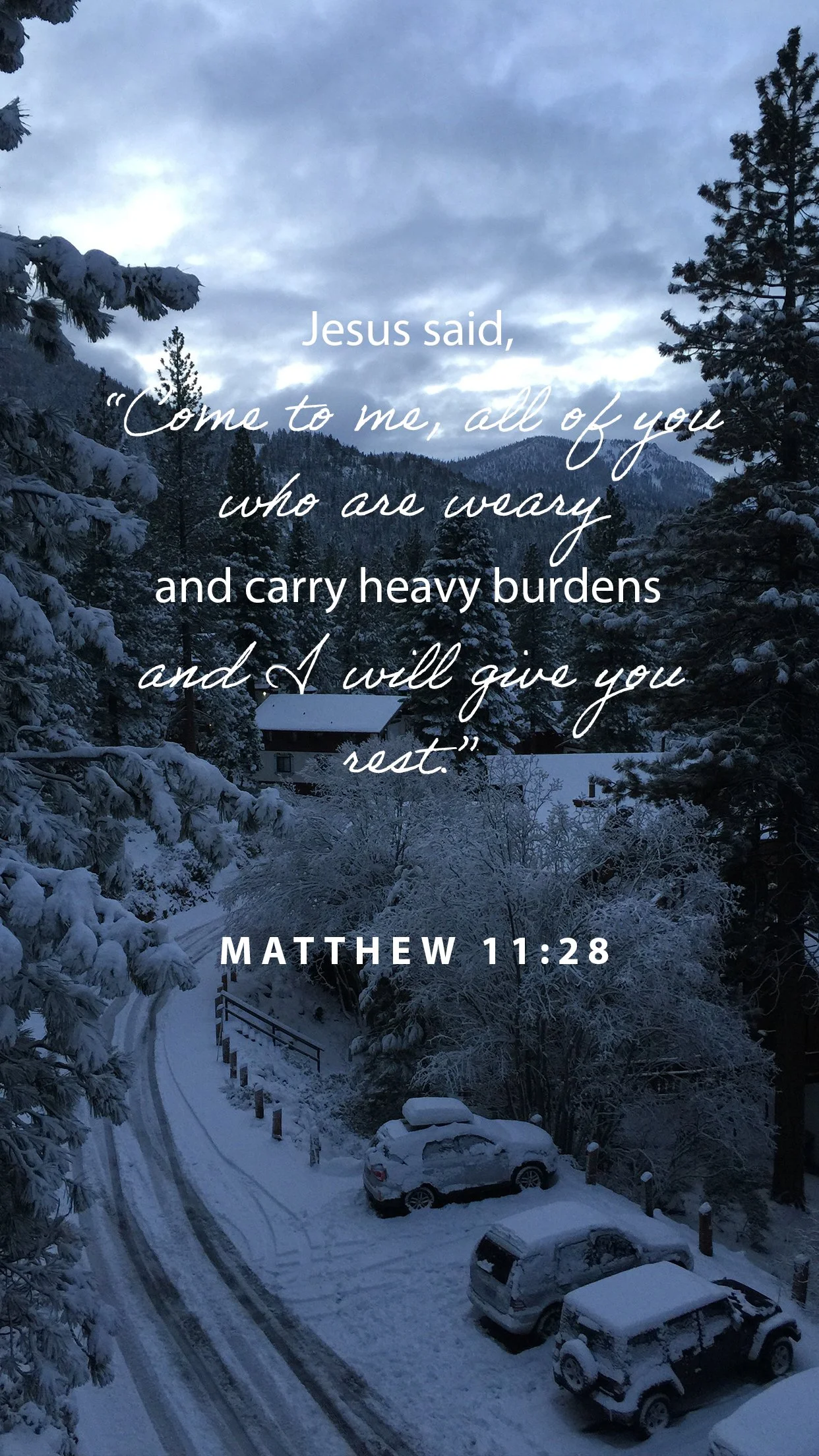 Jesus Gives You Rest! Come to Him this New Year!